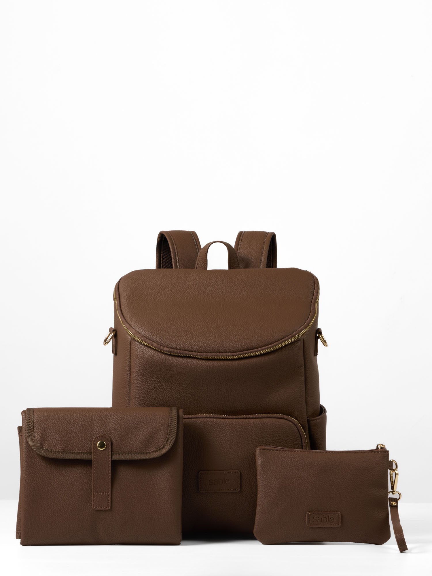 all in one vegan leather backpack set CLASSIC Diaper Bag Backpack for Mommy Baby Shower Gifts Small Tube Feeding Backpack |