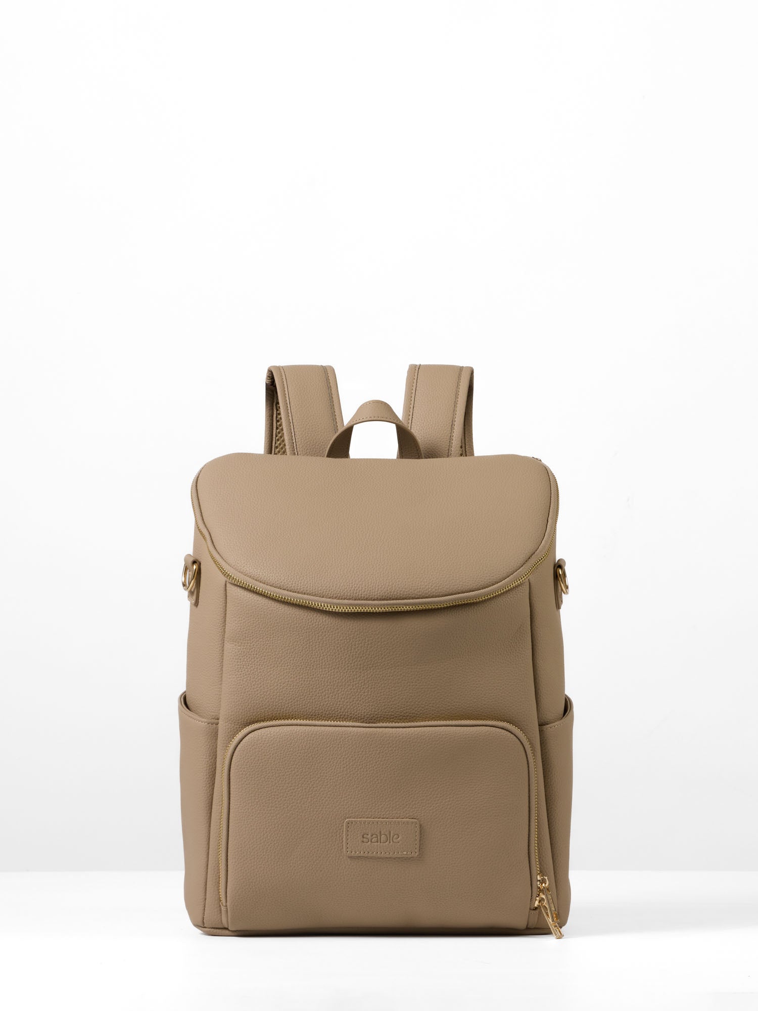 Vegan Leather Nappy Backpack