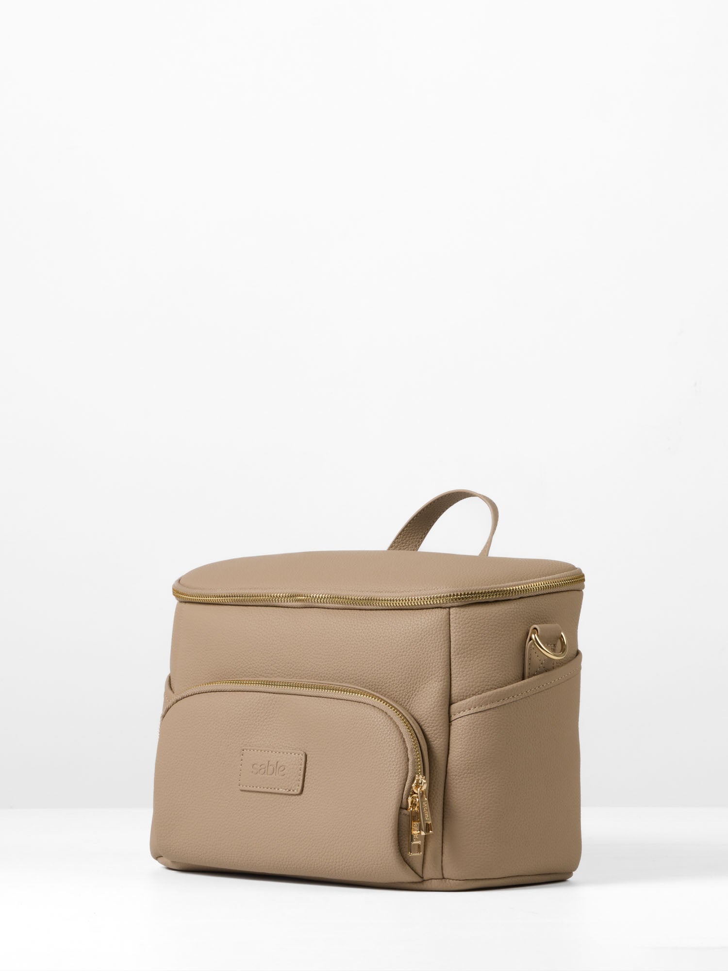 Pram organiser bag with insulated bottle holders and stroller straps