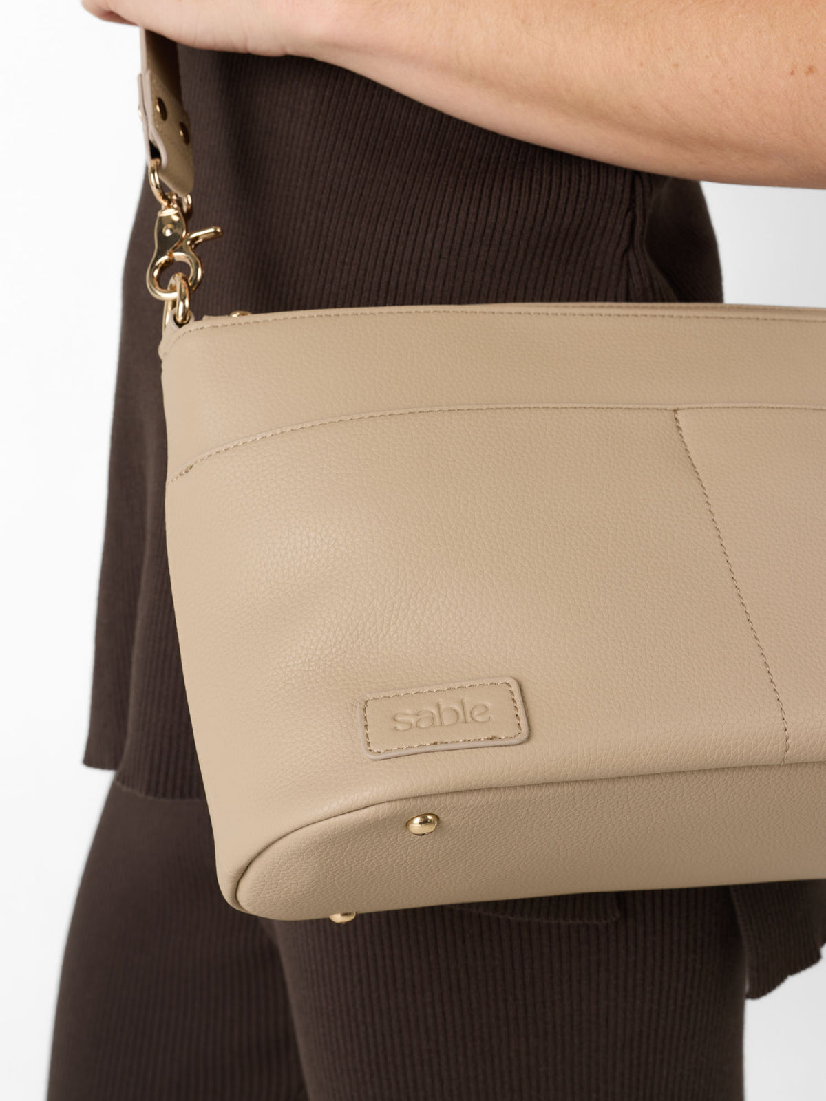 Signature Pram Caddy Bag Bundle - Taupe Vegan Leather