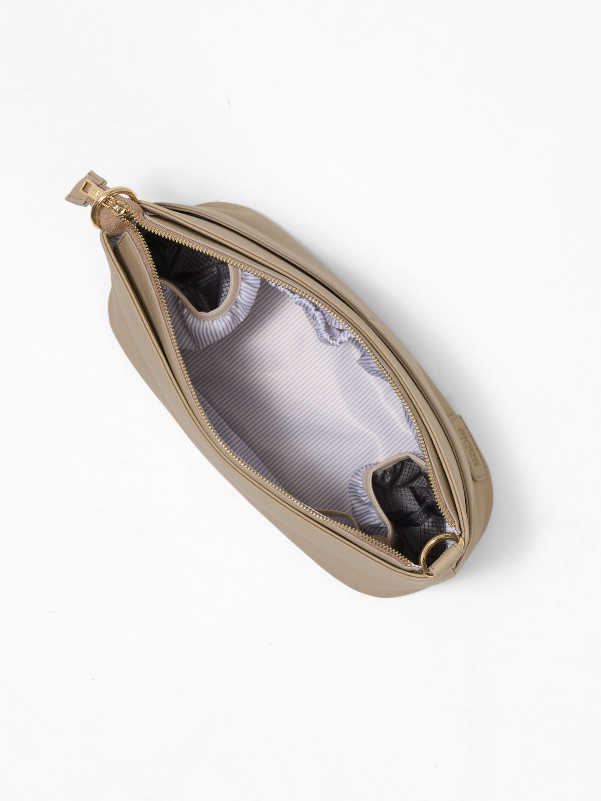 Pram Caddy Bag - Taupe Vegan Leather