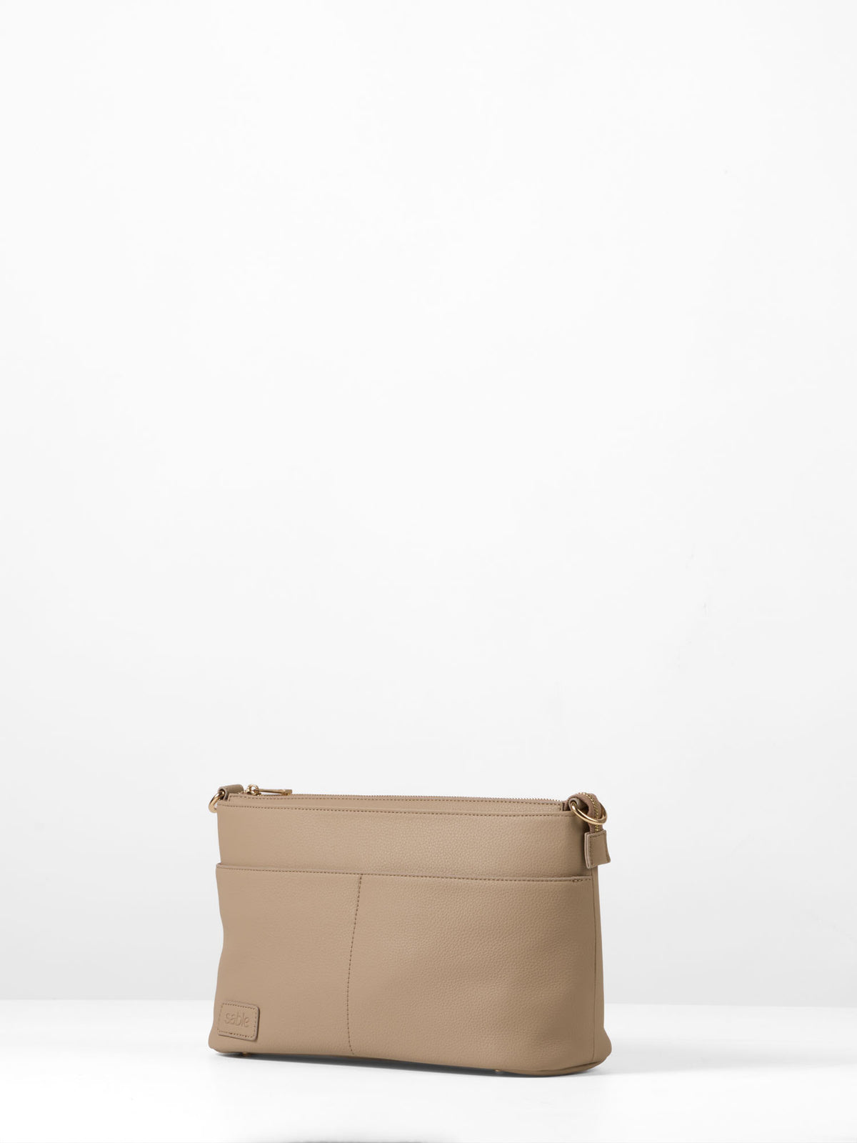 Pram Caddy Bag - Taupe Vegan Leather