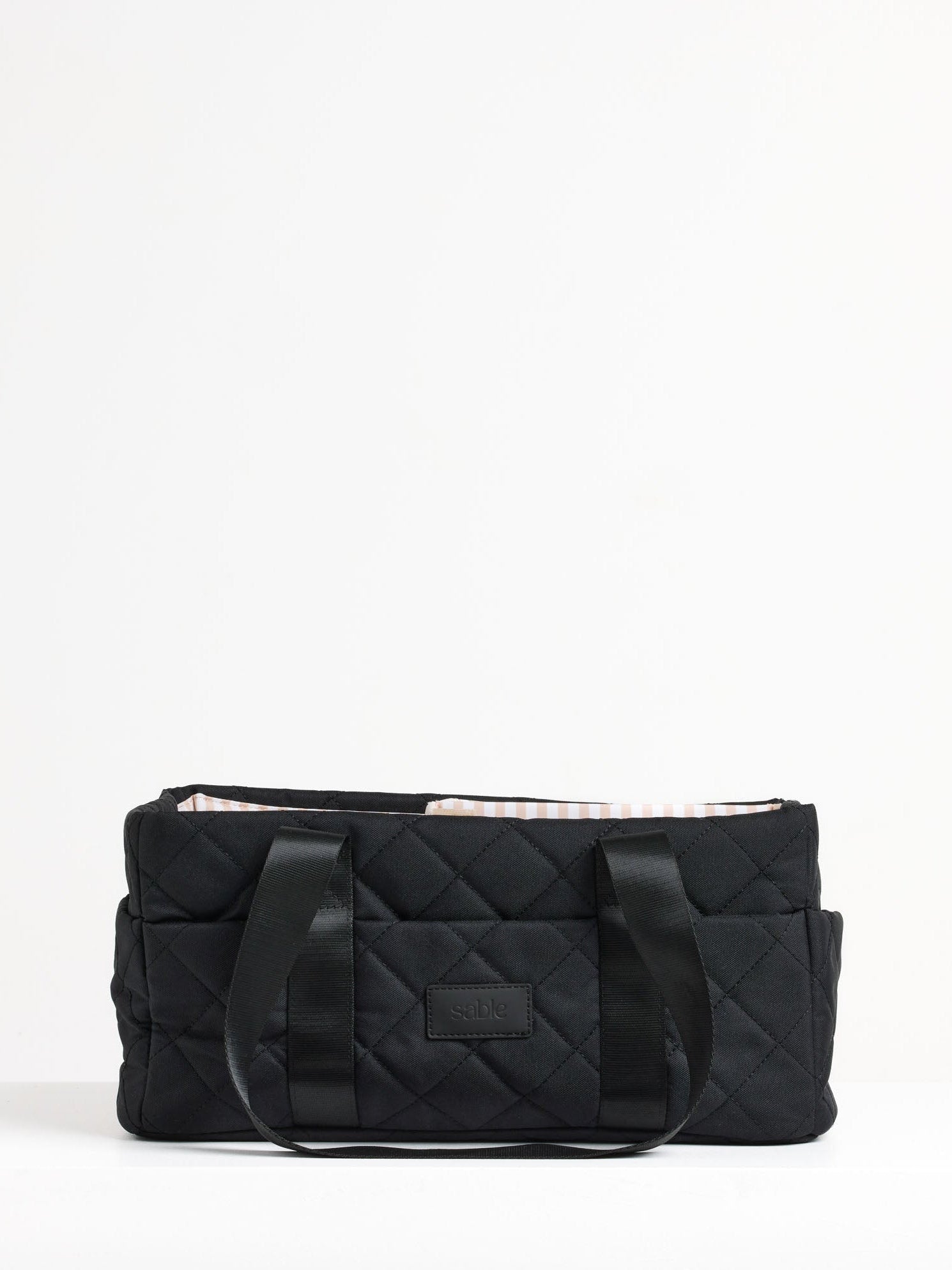 Black Quilted Nappy Caddy quilted nappy caddy for organising nursery and baby change essentials premium baby essentials