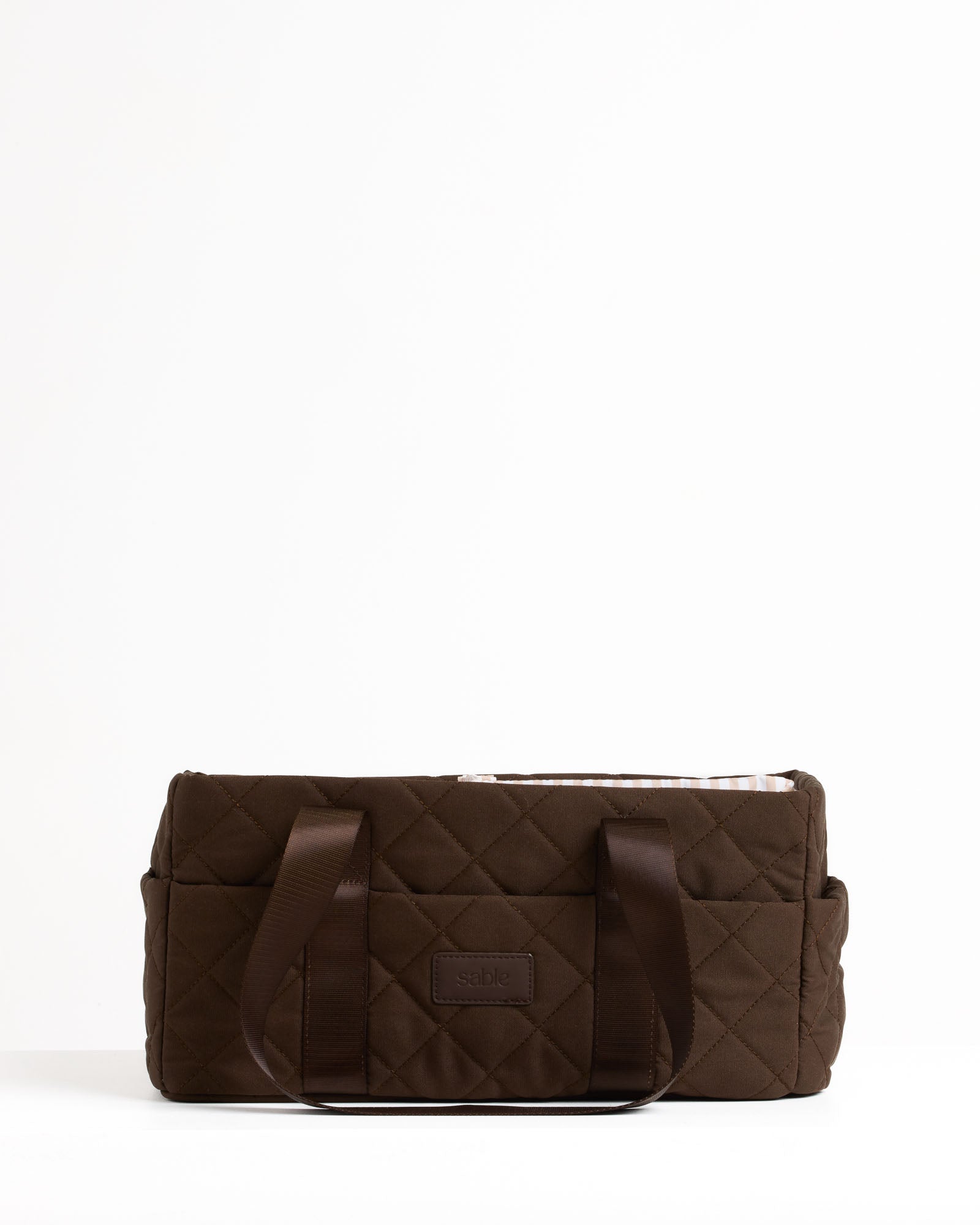 Chocolate Quilted Nappy Caddy