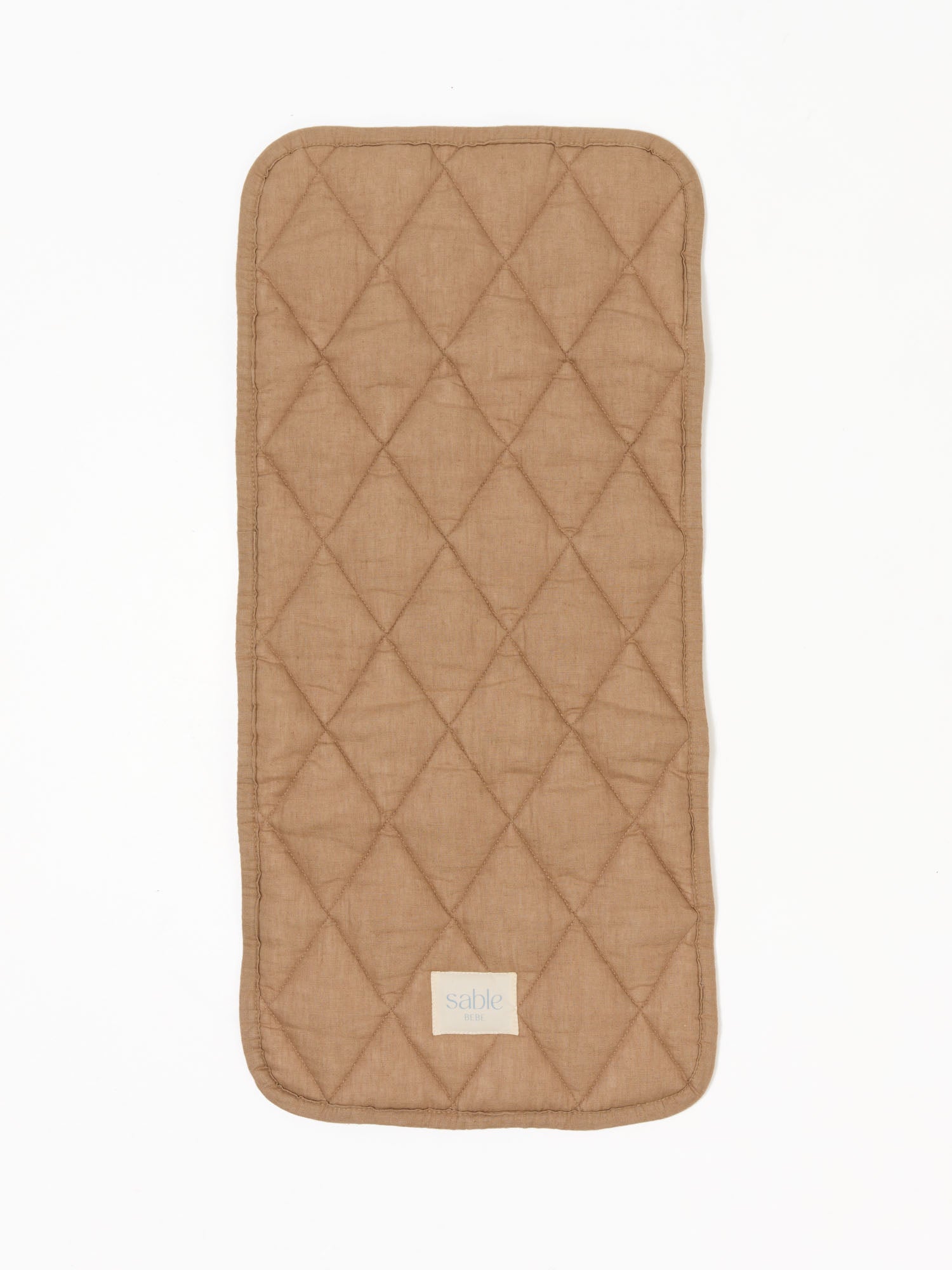 Linen Bassinet Liner - Cinnamon Check