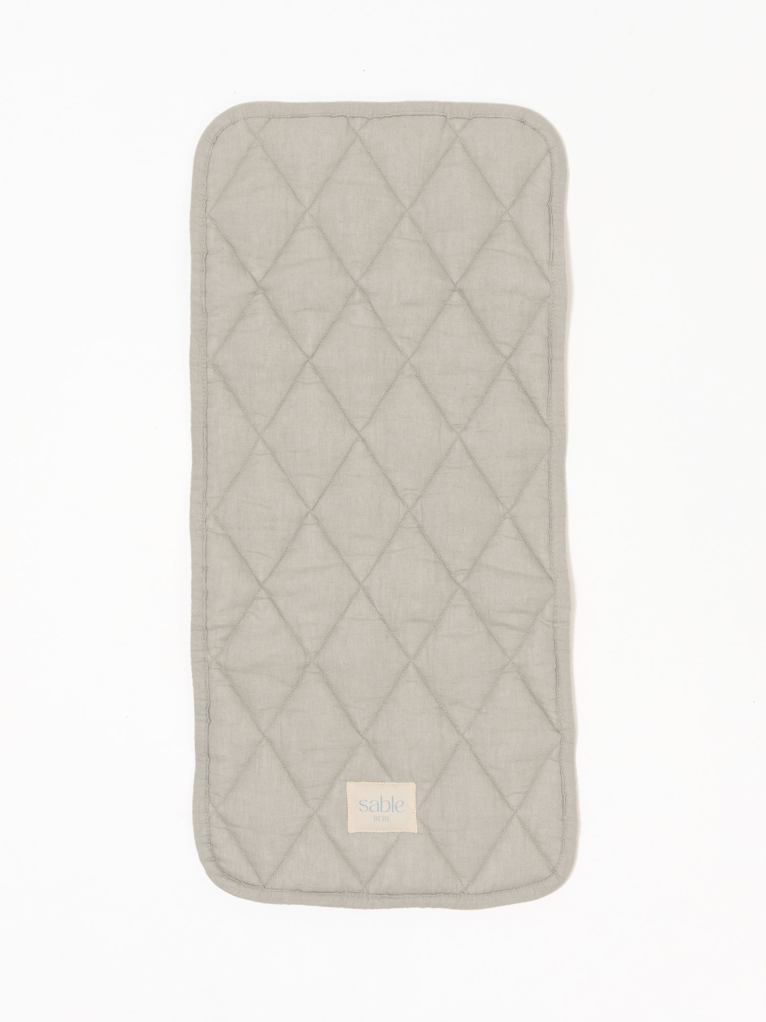Linen Bassinet Liner - Dove Grey Gingham