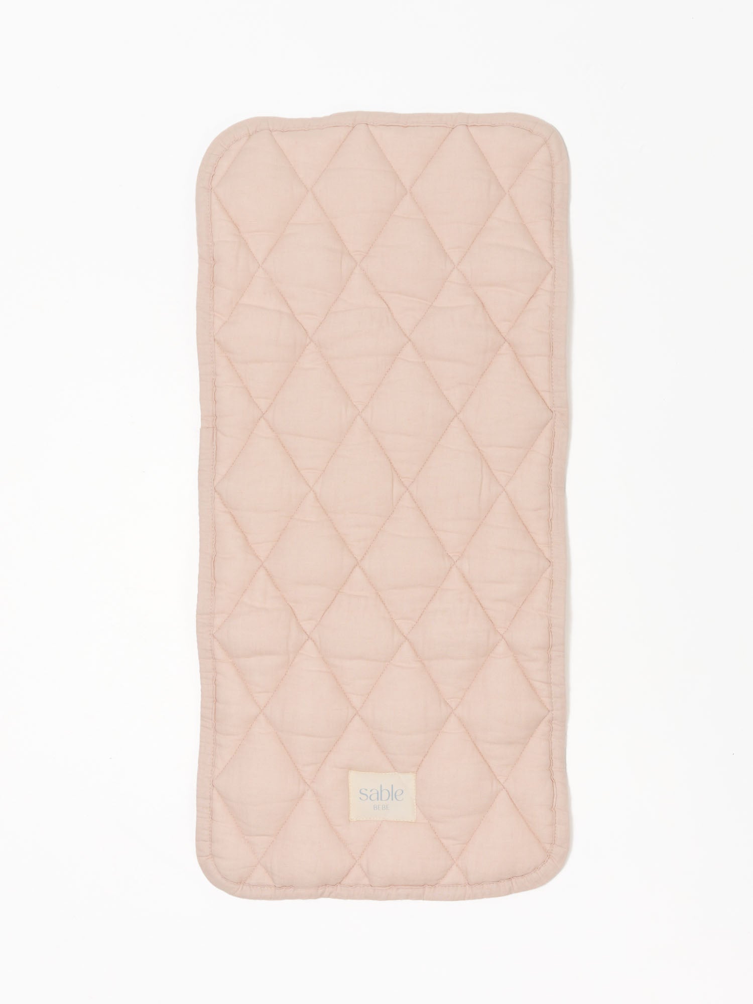 Linen Bassinet Liner - Pink Striped