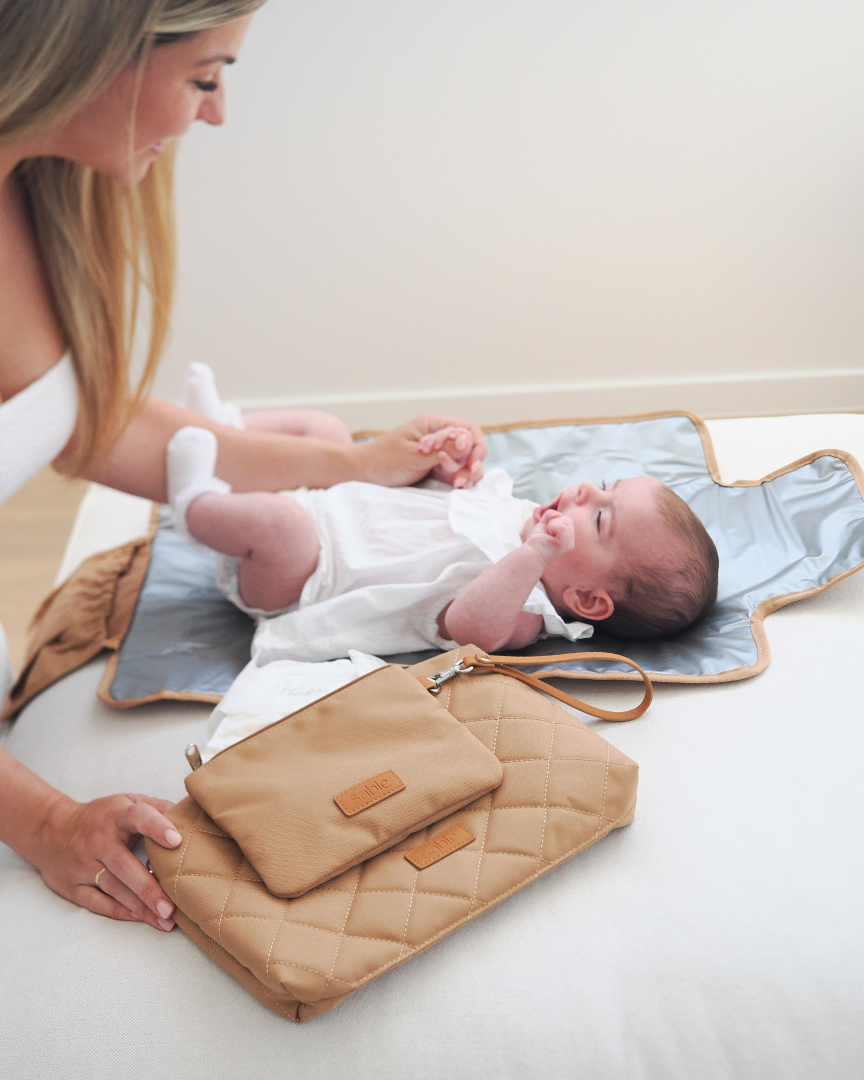 Tan Quilted Change Mat