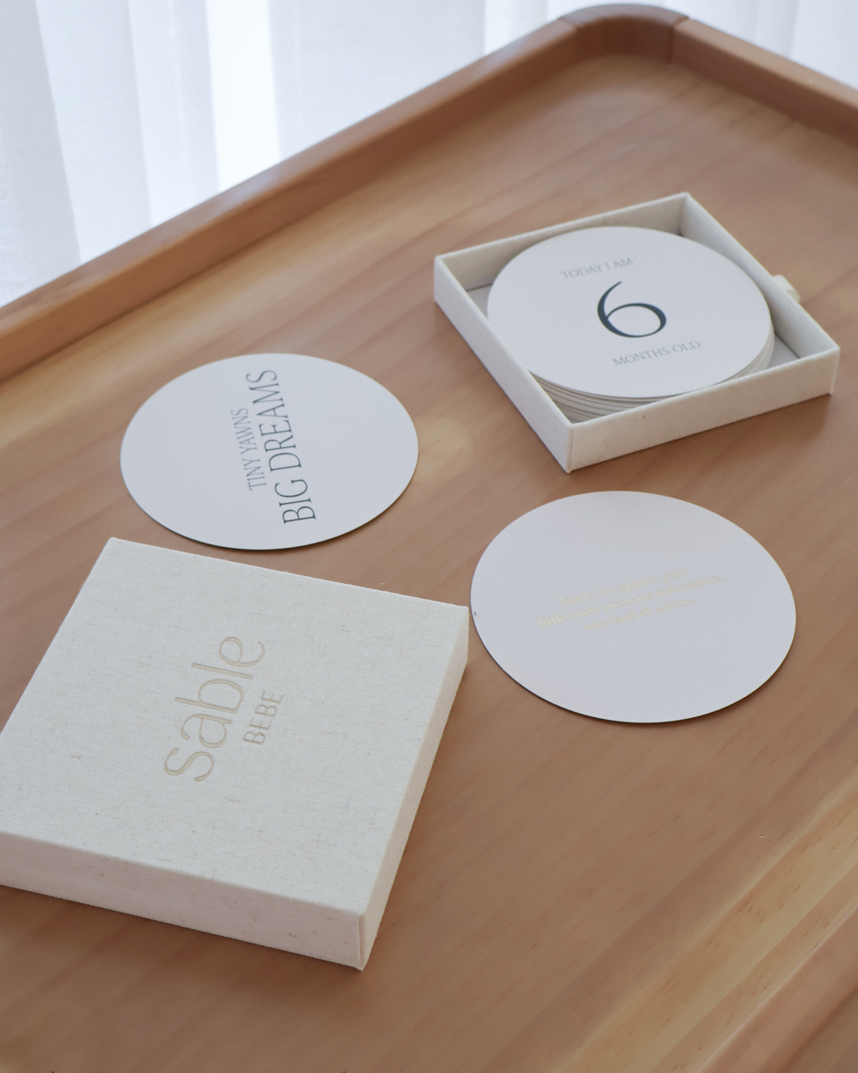 Minimalist Baby Milestone Cards for New Parents
