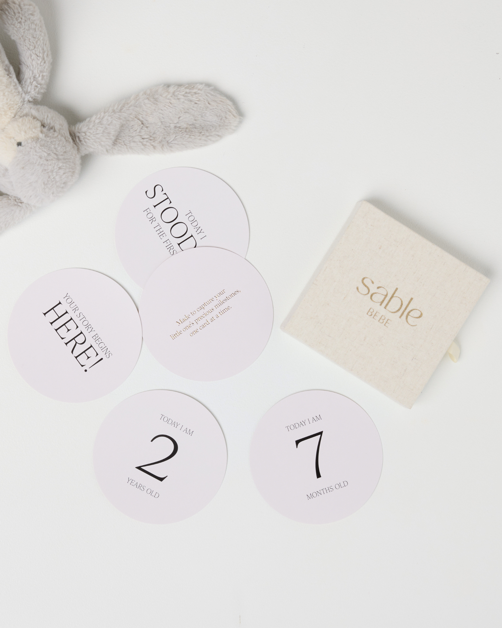 Baby Milestone Photo Cards – First Year Keepsake