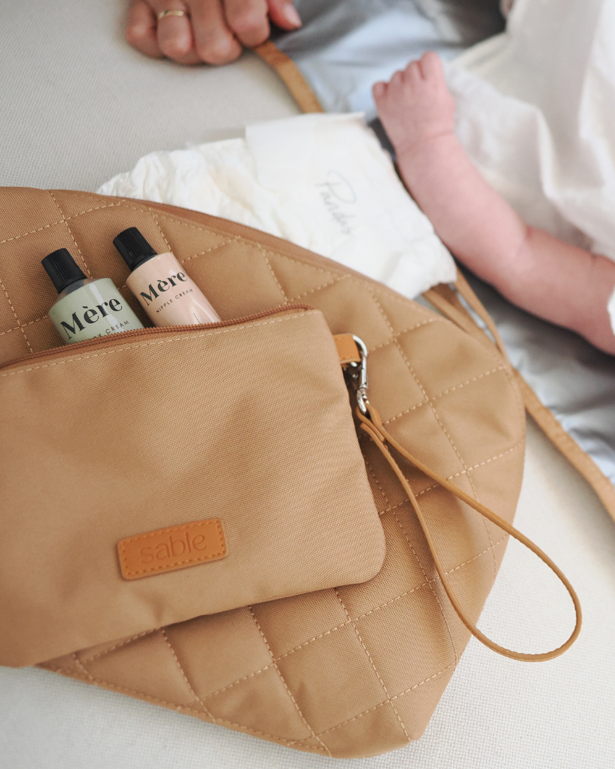 Tan Essentials Pouch