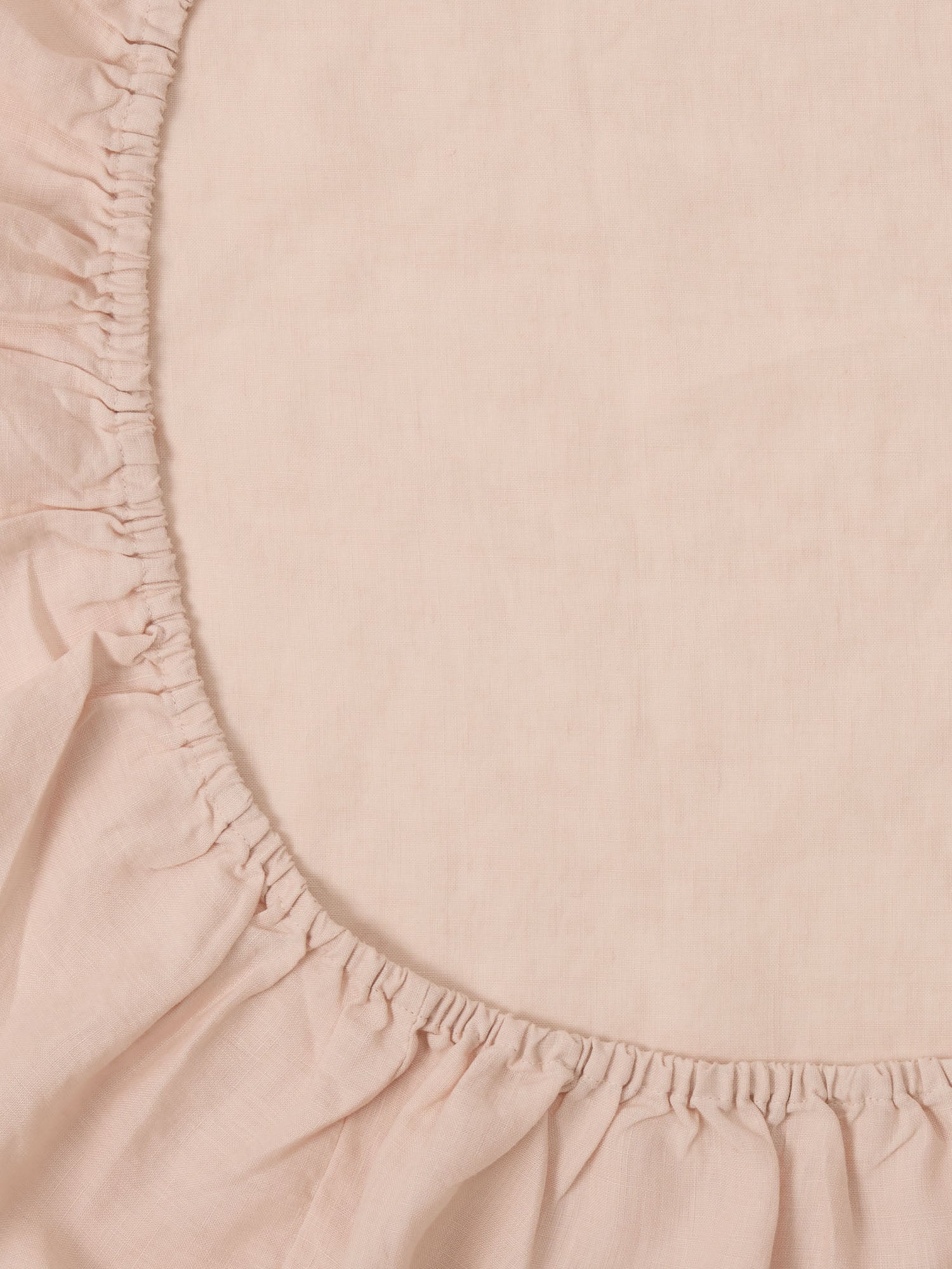 Blush Linen Sheet made from breathable 100% pure linen baby bedding for modern nursery styling luxury nursery essential