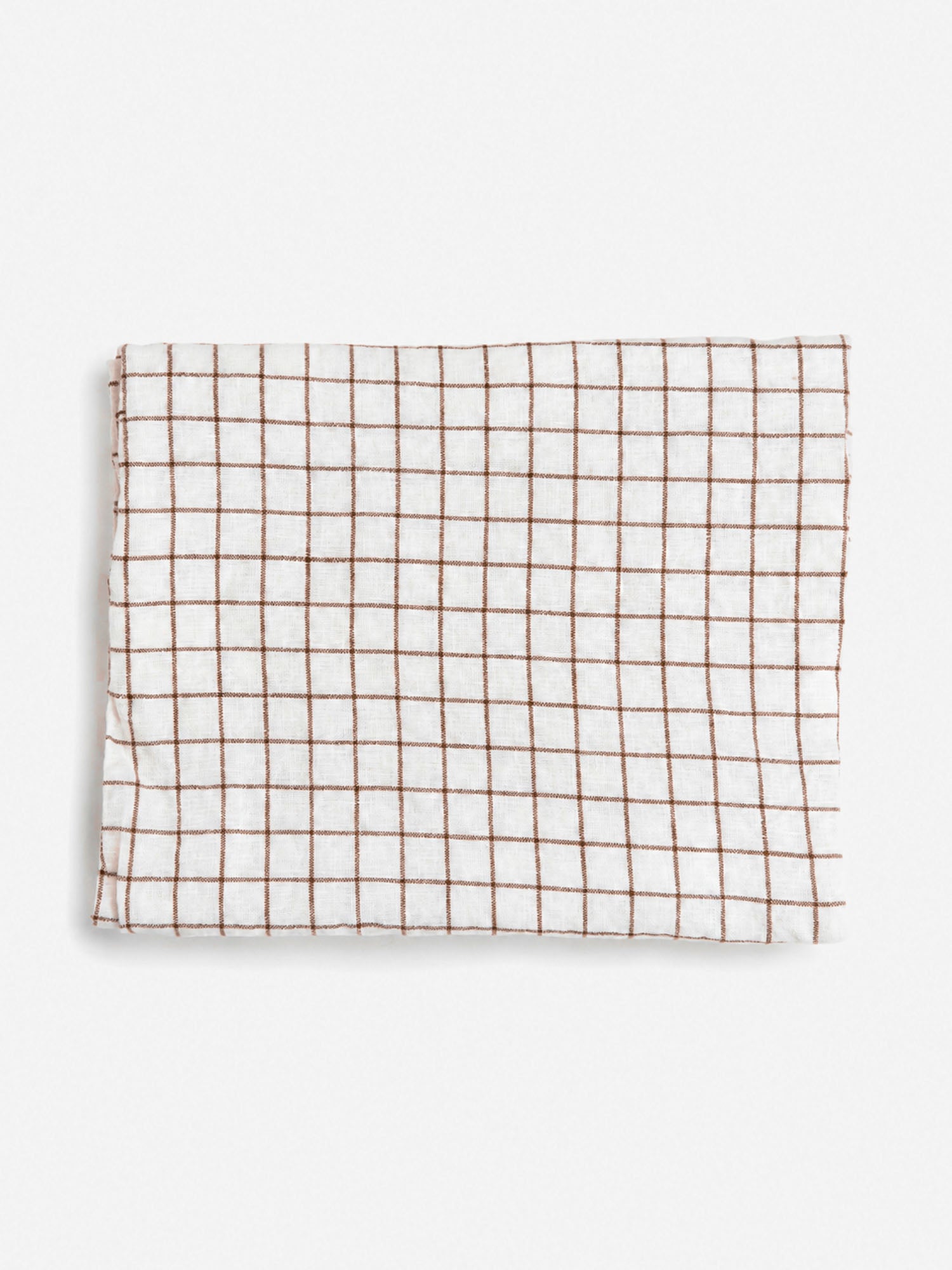 Linen Baby Lounger Cover - Cinnamon Check
