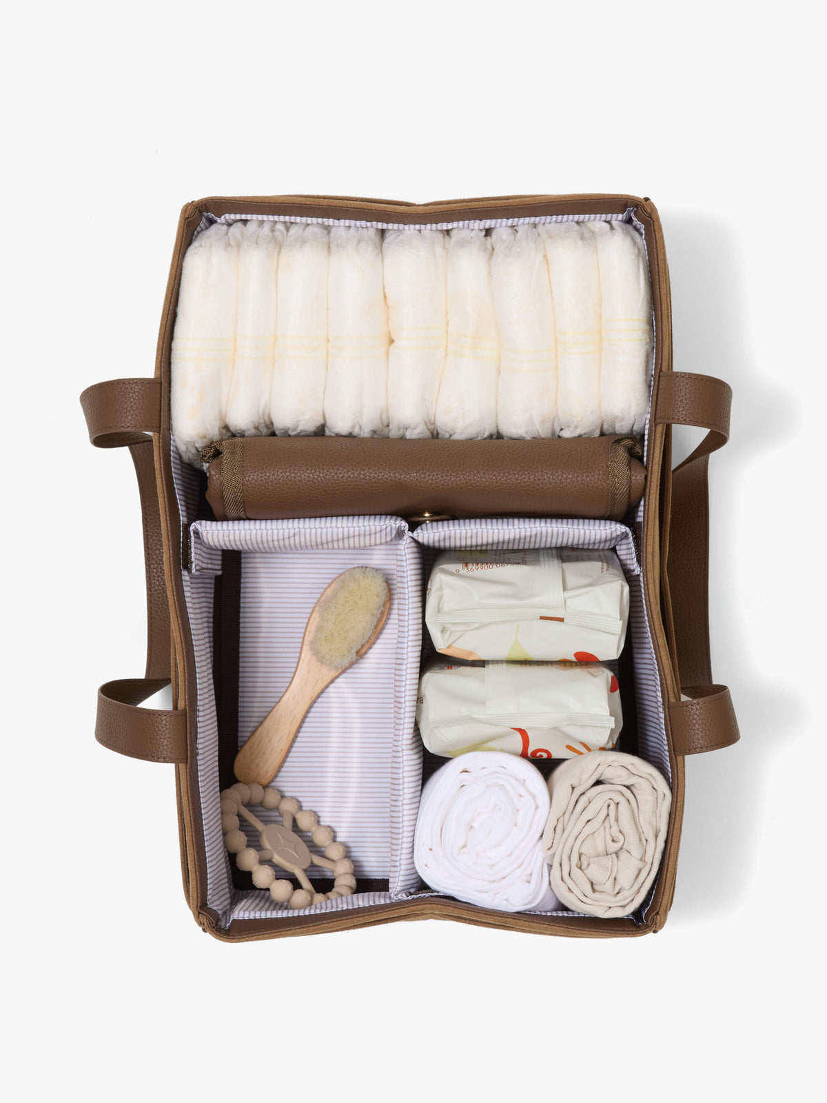 Nappy Caddy - Brown Suede
