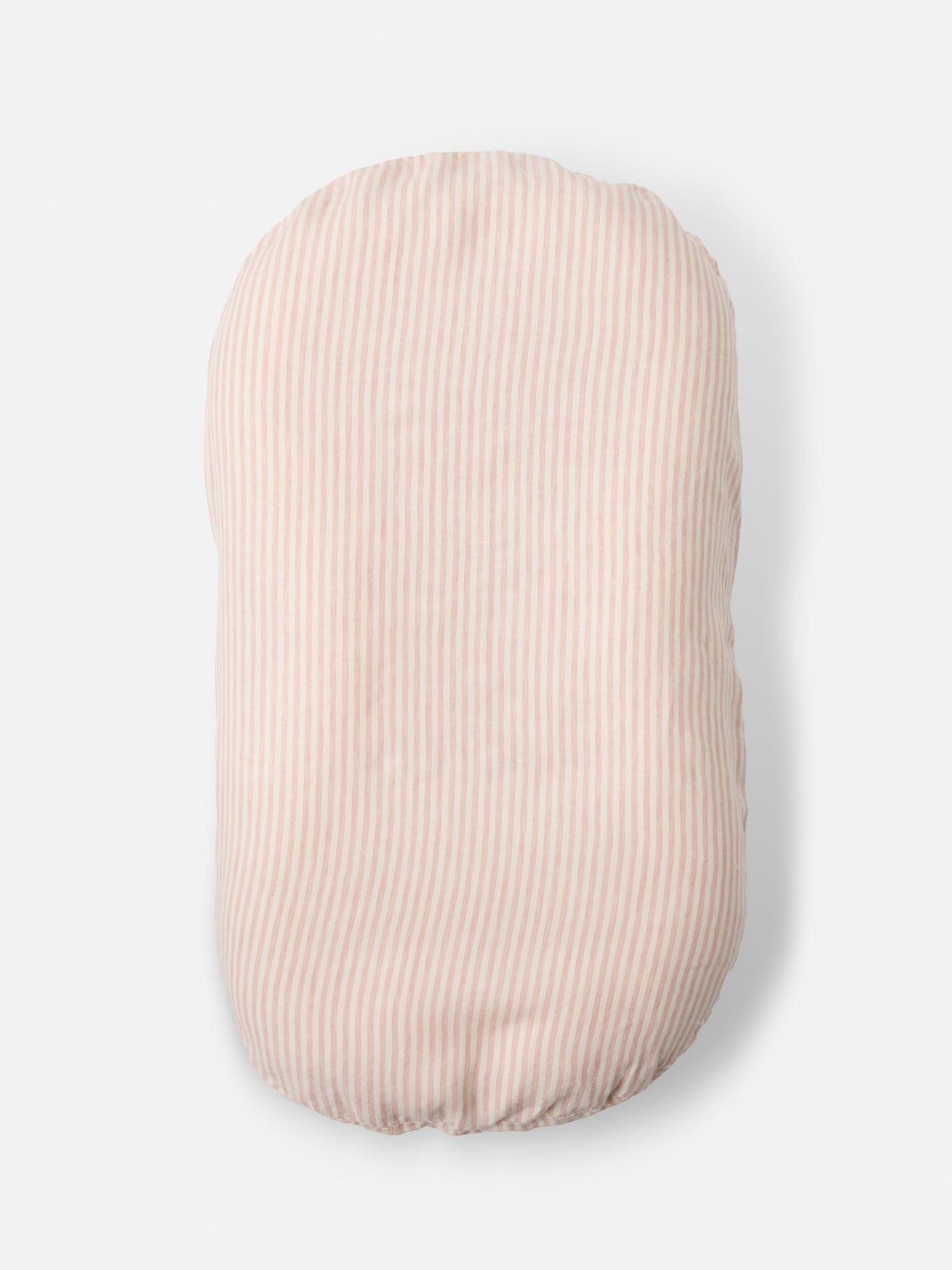 Linen Social Baby Lounger | Pink Striped
