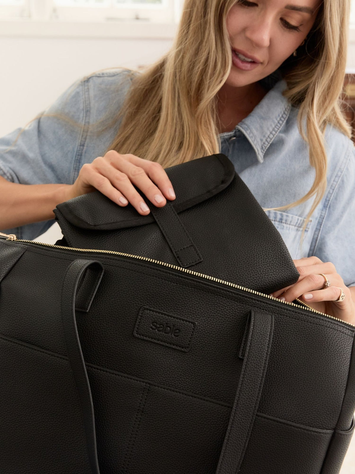 Ultimate Nappy Bag Bundle - Black Vegan Leather