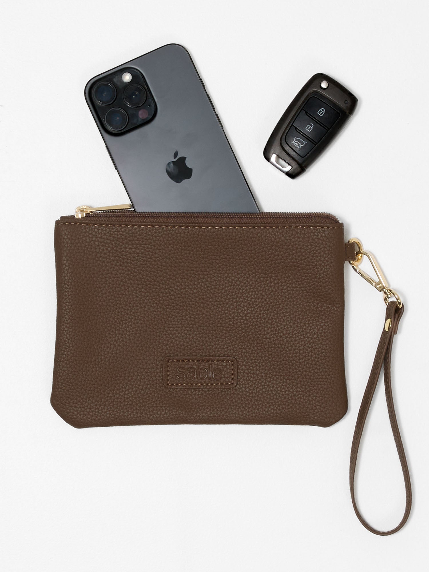 Essentials Pouch - Chocolate Vegan Leather