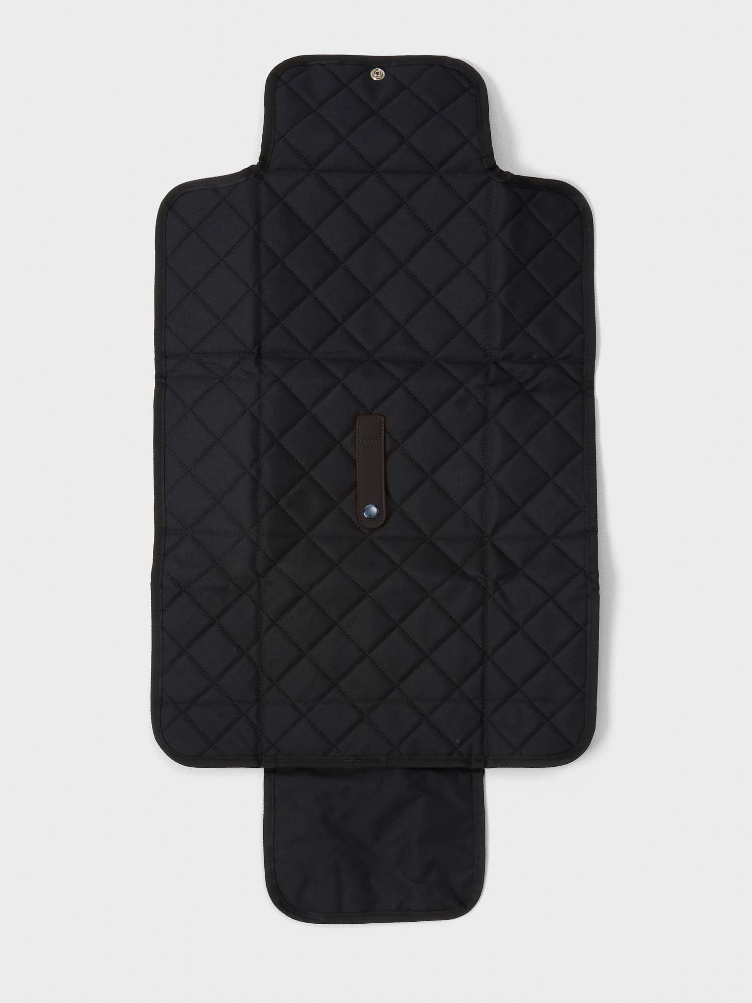 Black Quilted Change Mat quilted baby change mat for portable nappy changes and travel everyday parenting essential