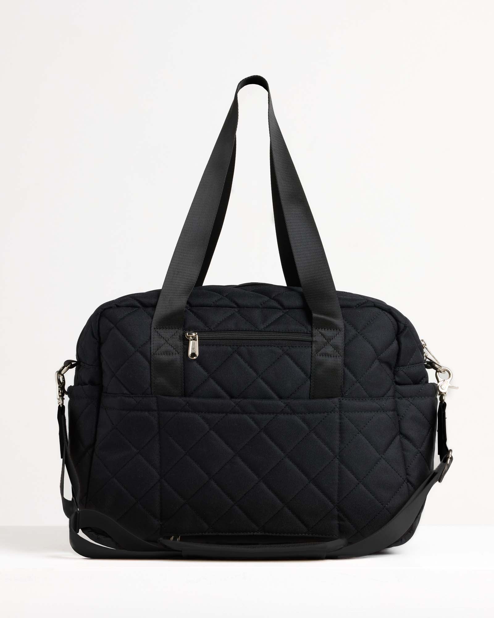 Nappy Bag - Black Quilted (Samples & Seconds)