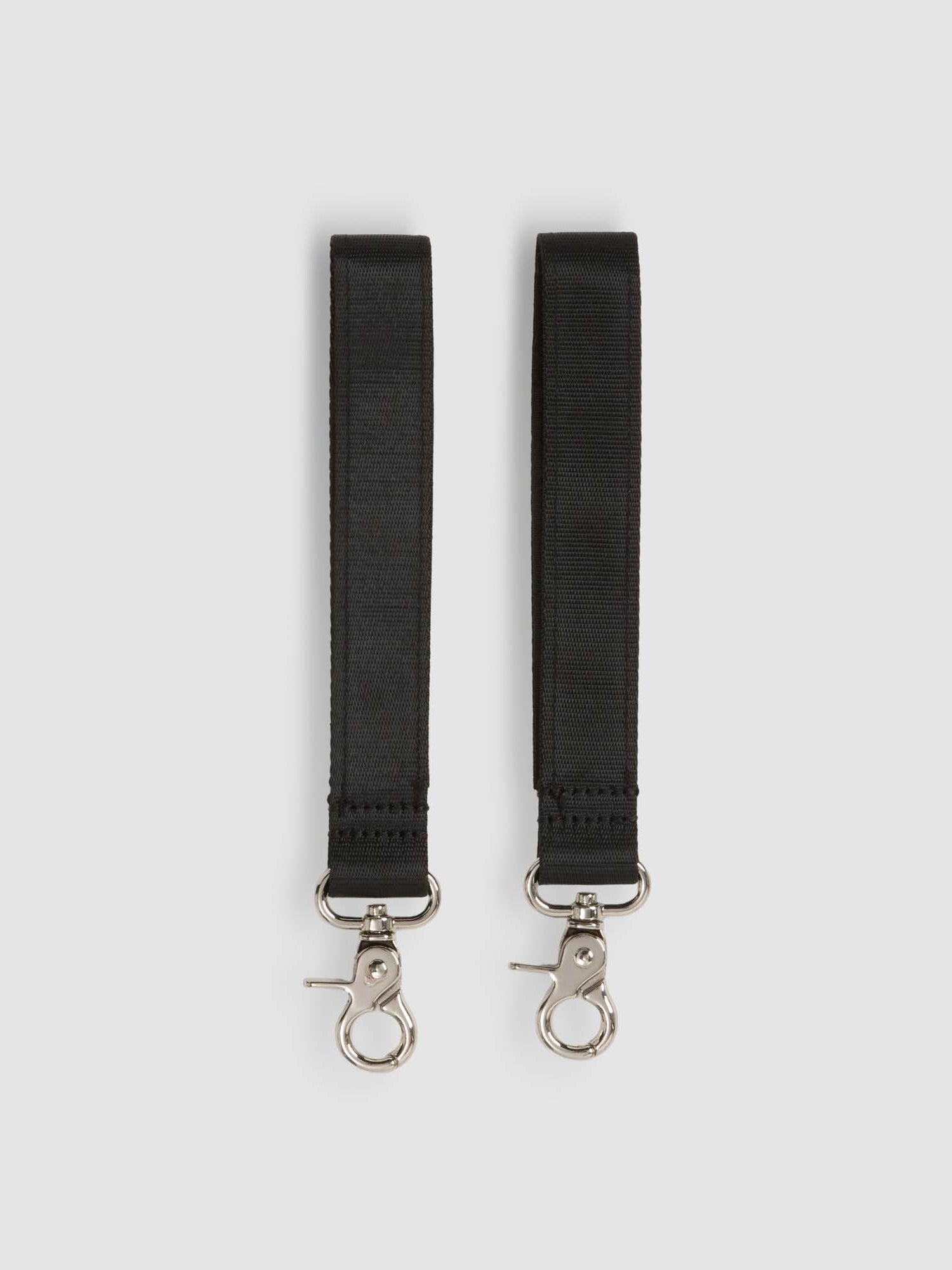 Black Velcro Pram Straps (Set of 2) front product view