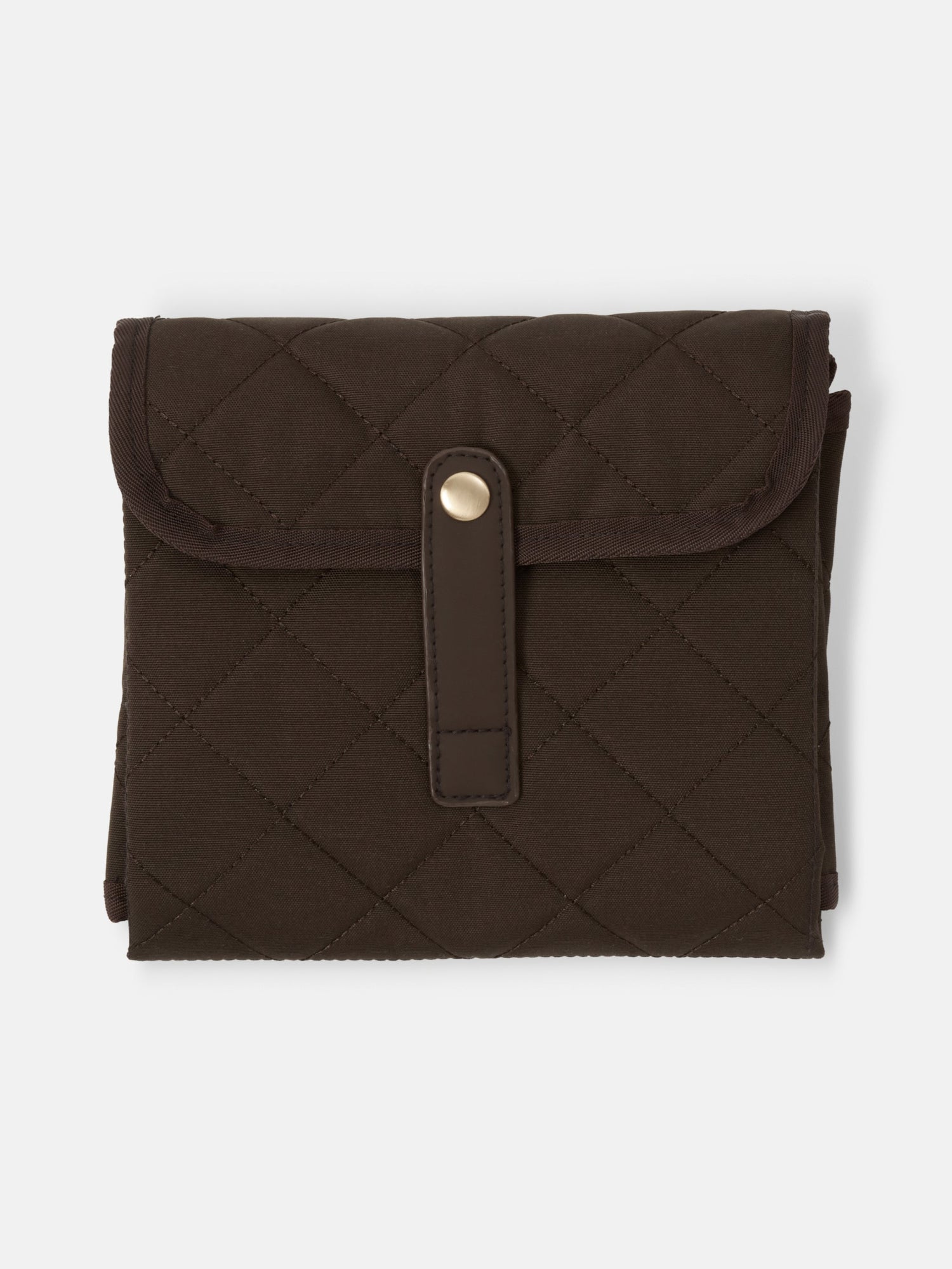Chocolate Quilted Change Mat quilted baby change mat for portable nappy changes and travel luxury nursery essential
