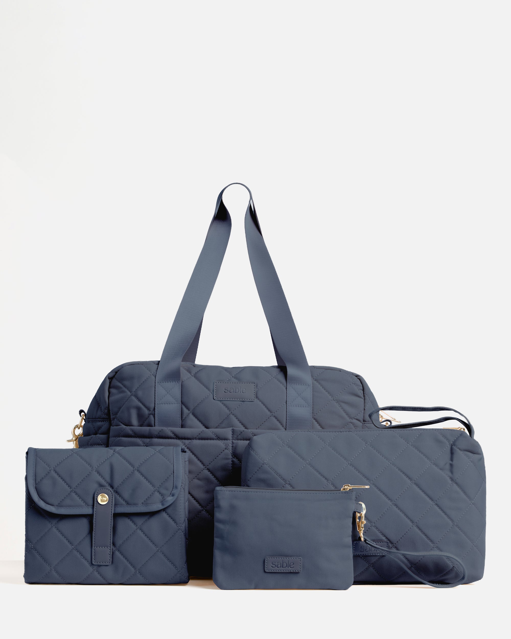 Ultimate Nappy Bag Bundle - Dusty Blue