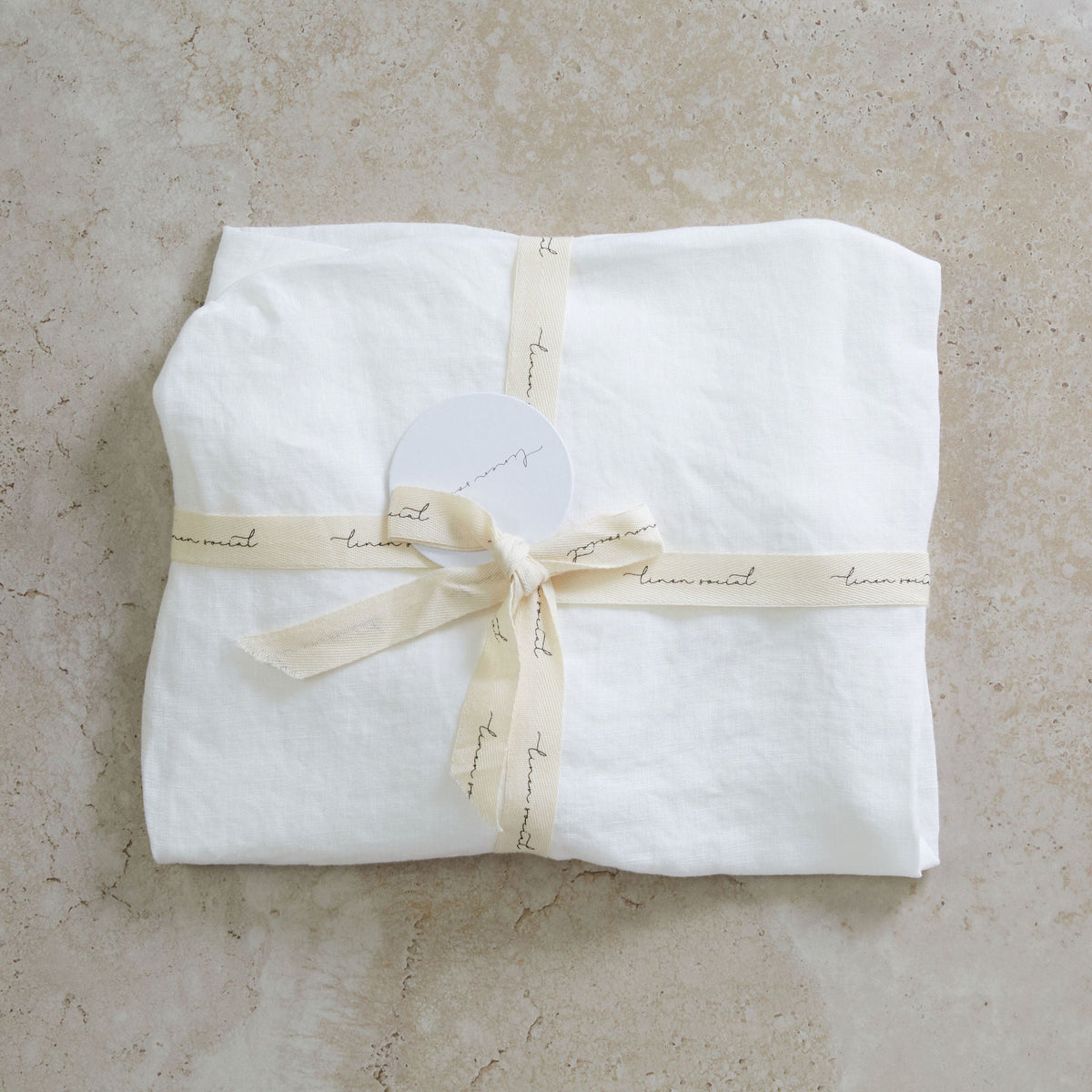 Linen Sheet White Sable Bebe