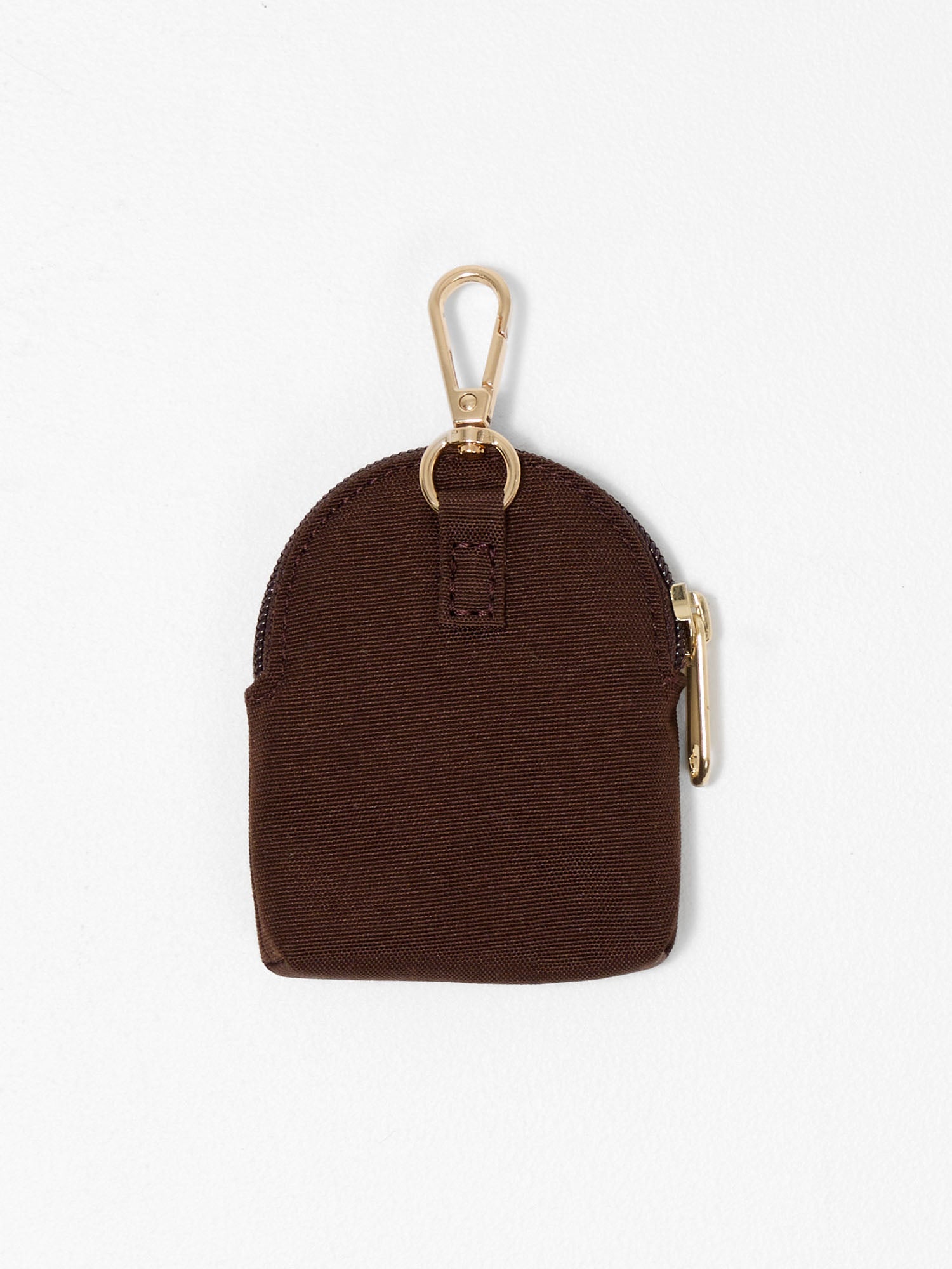 Polyester dummy holder pouch that clips onto prams and nappy bags