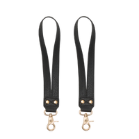 Free matching Black Vegan Leather Pram Straps
