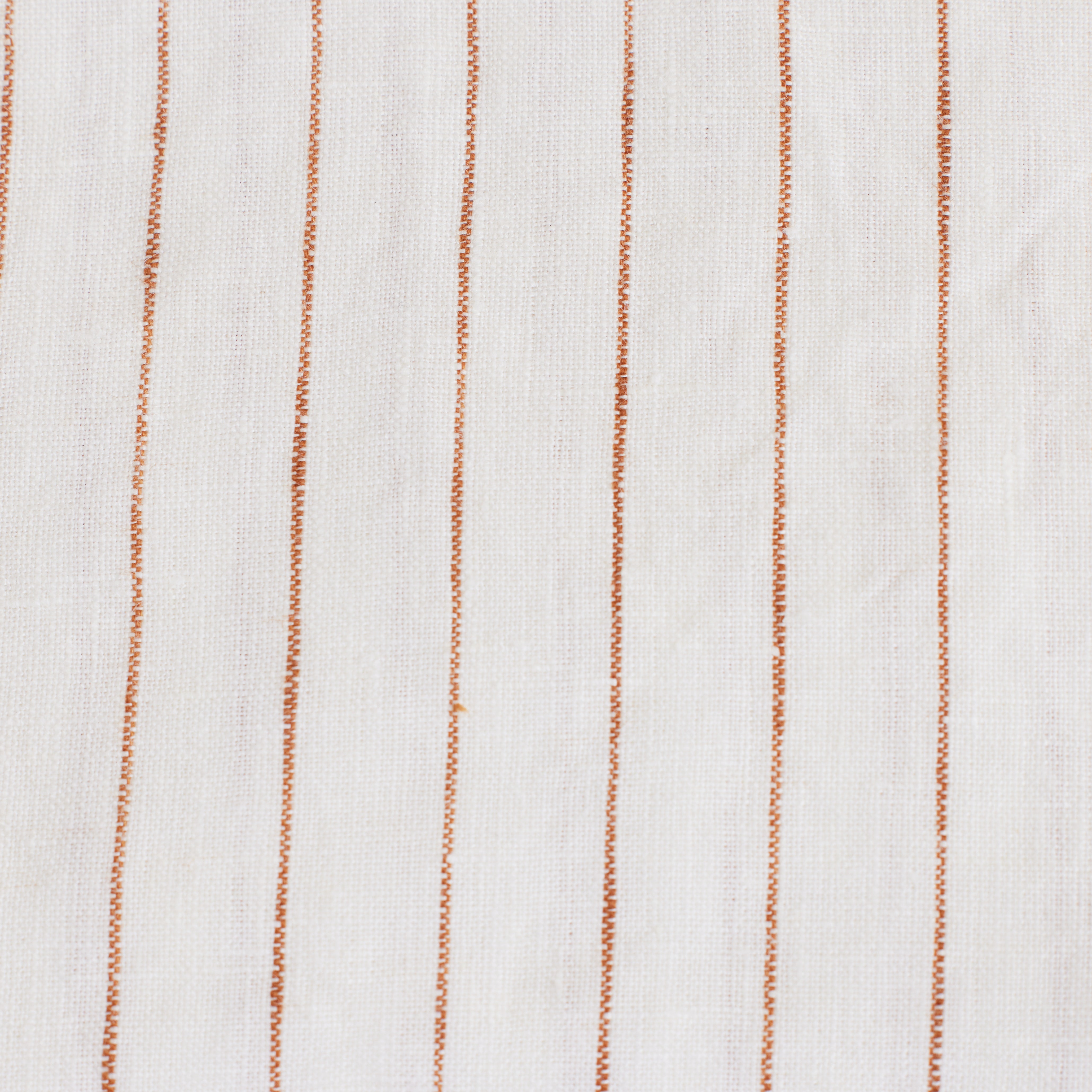 Ginger Striped Linen Cot Sheet