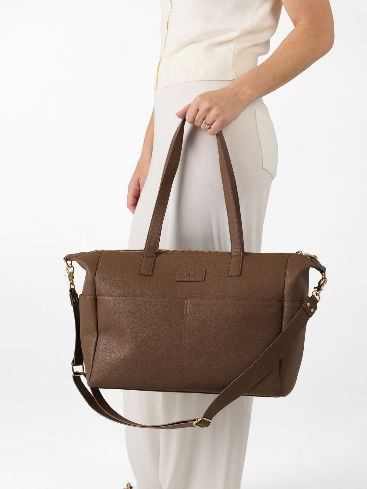 Ultimate Nappy Bag Bundle - Chocolate Vegan Leather
