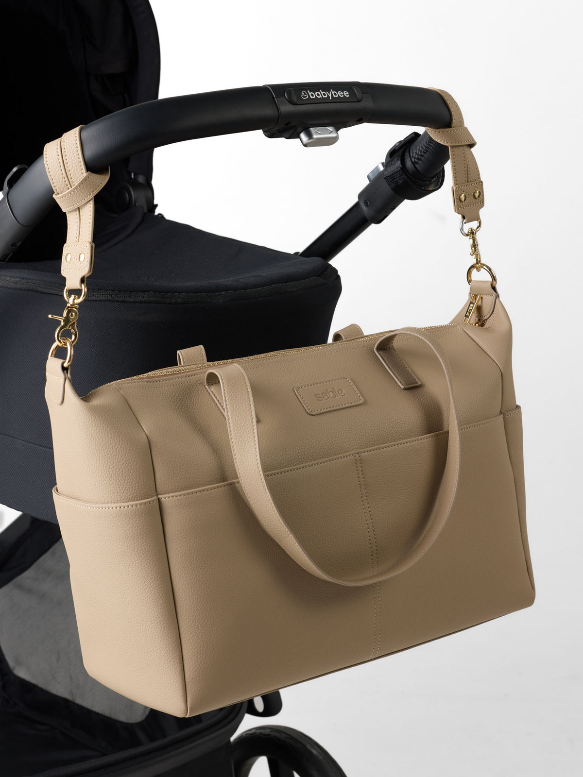 Essentials Nappy Bag Bundle - Taupe Vegan Leather