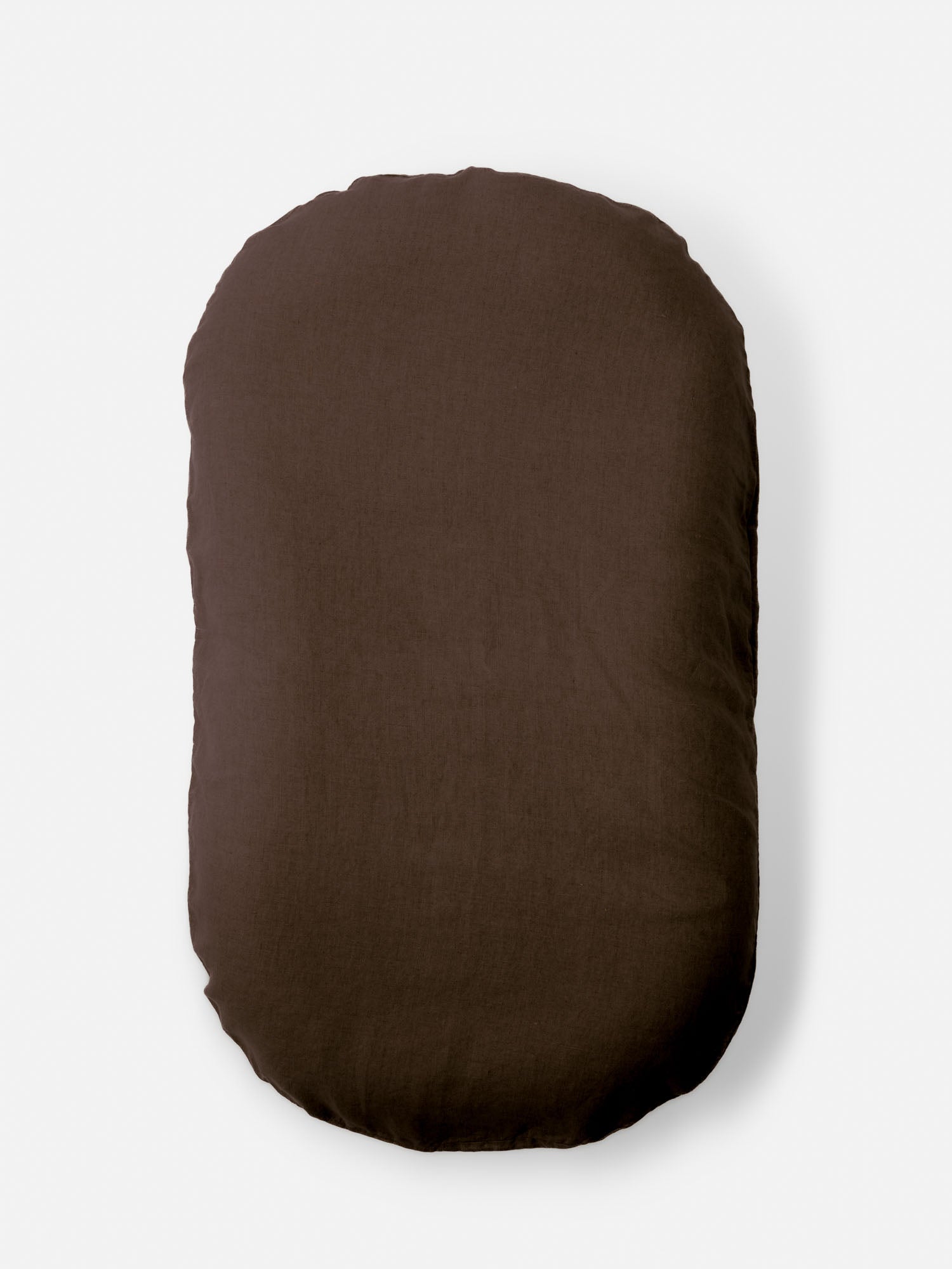 Linen Social Baby Lounger | Chocolate linen baby lounger for supervised awake time and premium nursery styling luxury nursery essential