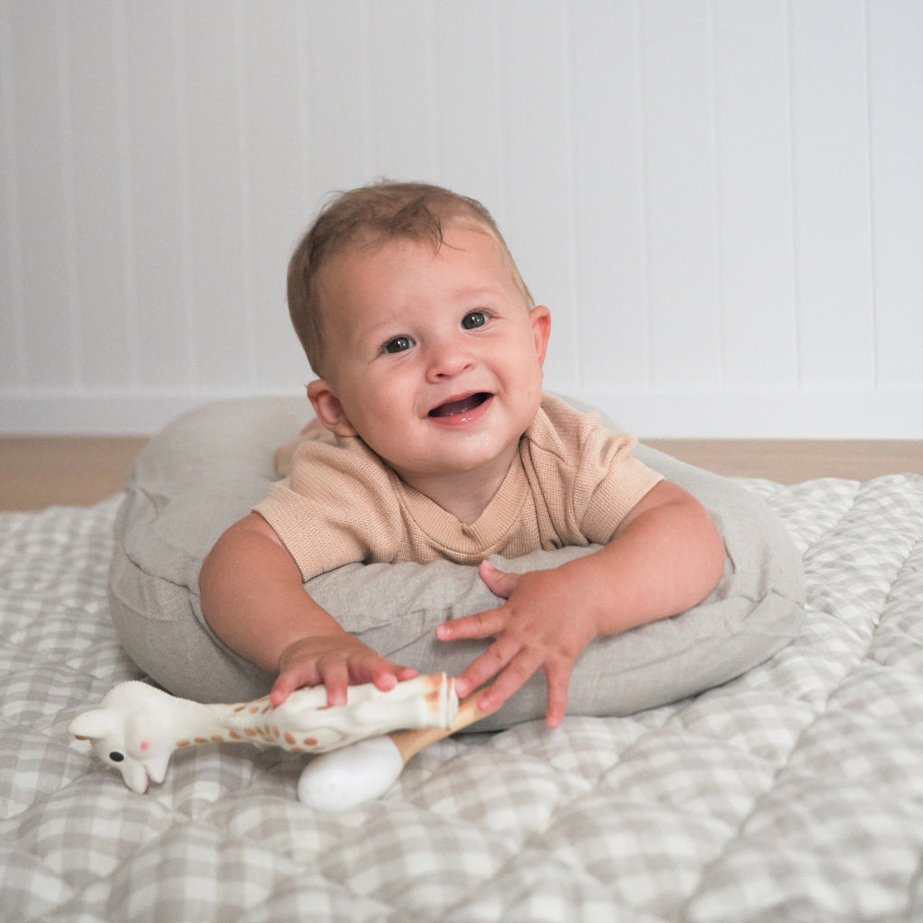 Linen Social Baby Lounger | Natural