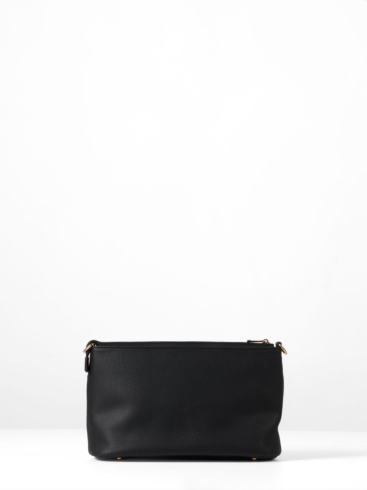 Pram Caddy Bag - Black Vegan Leather