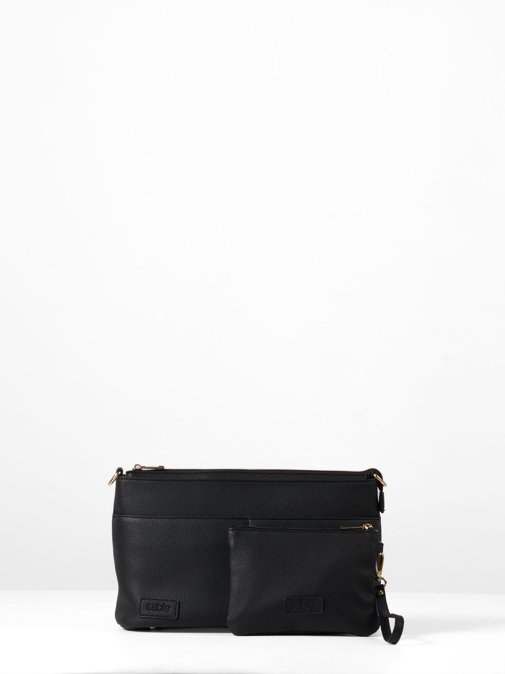 Signature Pram Caddy Bag Bundle - Black Vegan Leather