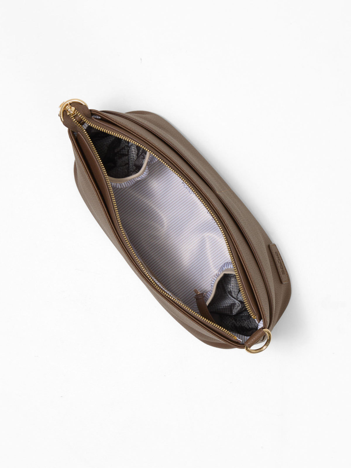 Pram Caddy Bag - Chocolate Vegan Leather