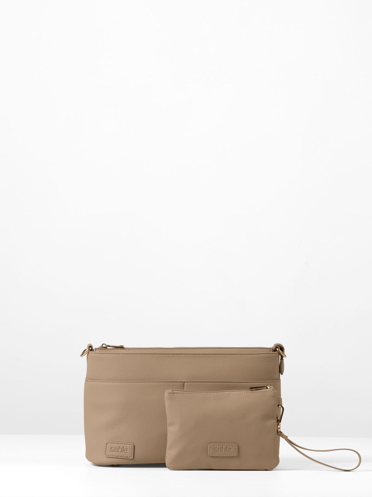 Signature Pram Caddy Bag Bundle - Taupe Vegan Leather