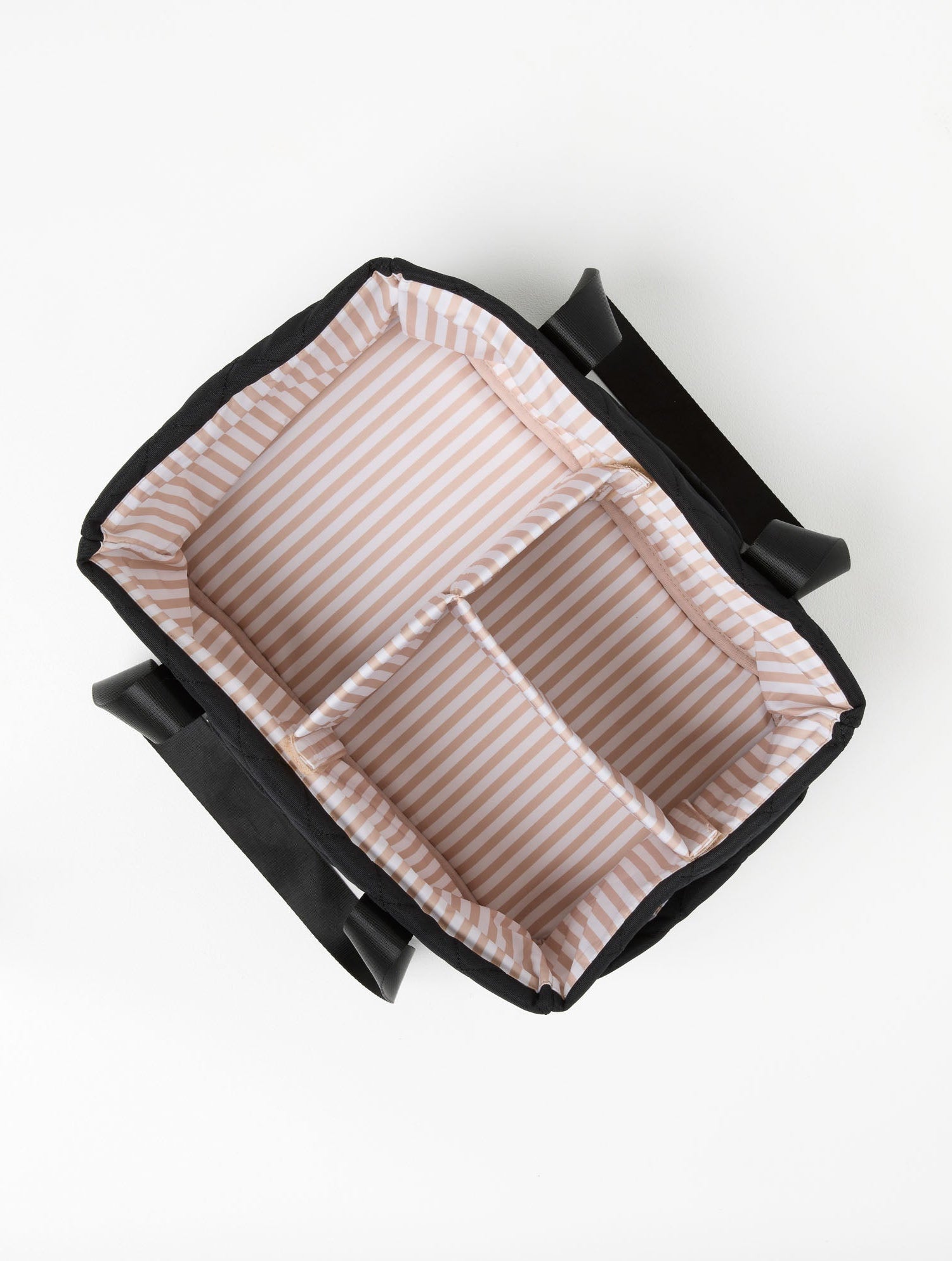 Black Quilted Nappy Caddy quilted nappy caddy for organising nursery and baby change essentials soft breathable linen fabric