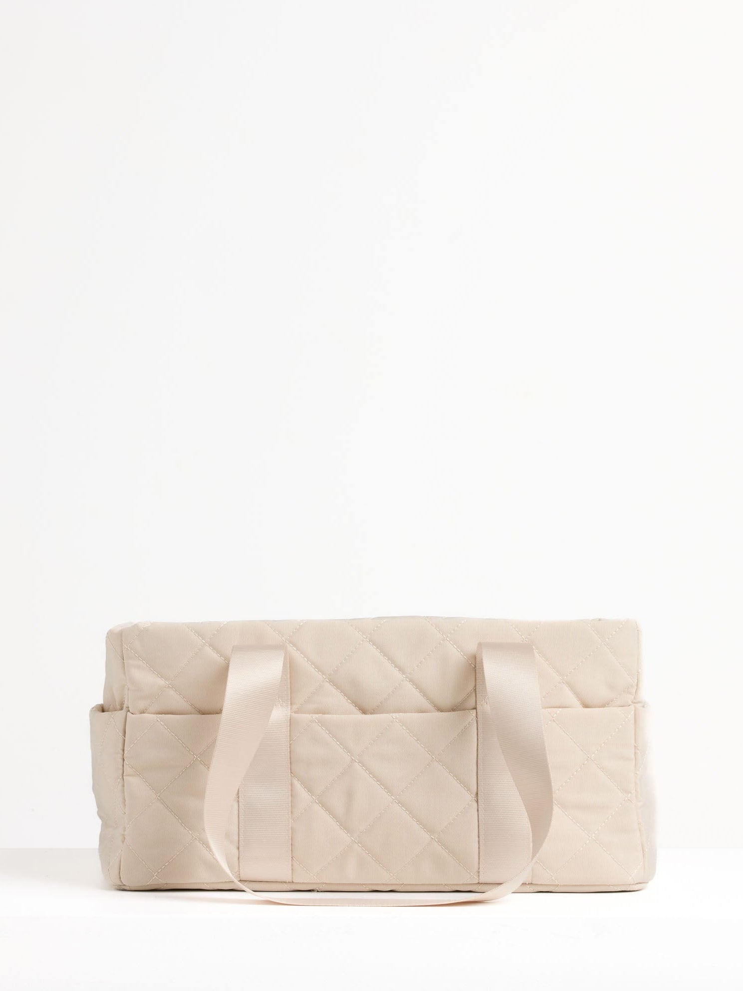 Sand Quilted Nappy Caddy quilted nappy caddy for organising nursery and baby change essentials 100% pure linen baby bedding