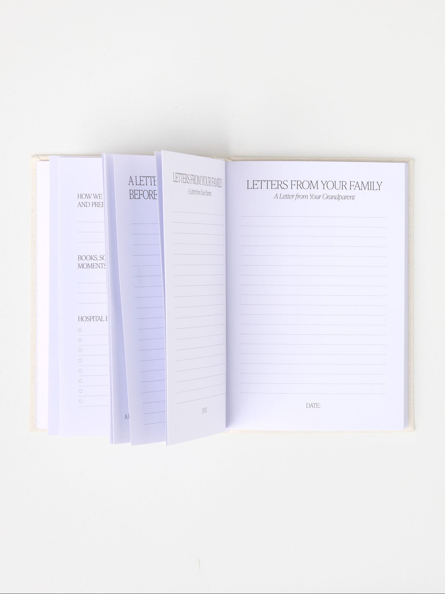 Baby Journal baby journal for recording pregnancy, newborn moments and family memories minimal nursery aesthetic