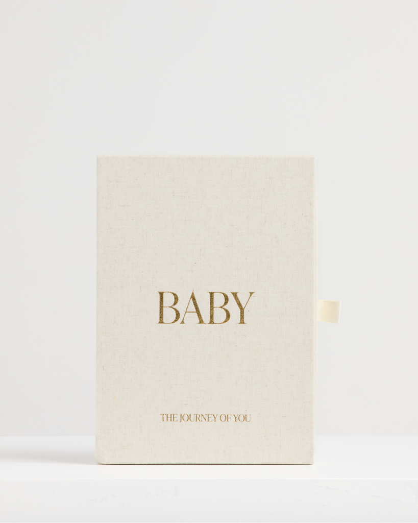 Linen Baby Journal – Pregnancy and Baby Memory Book