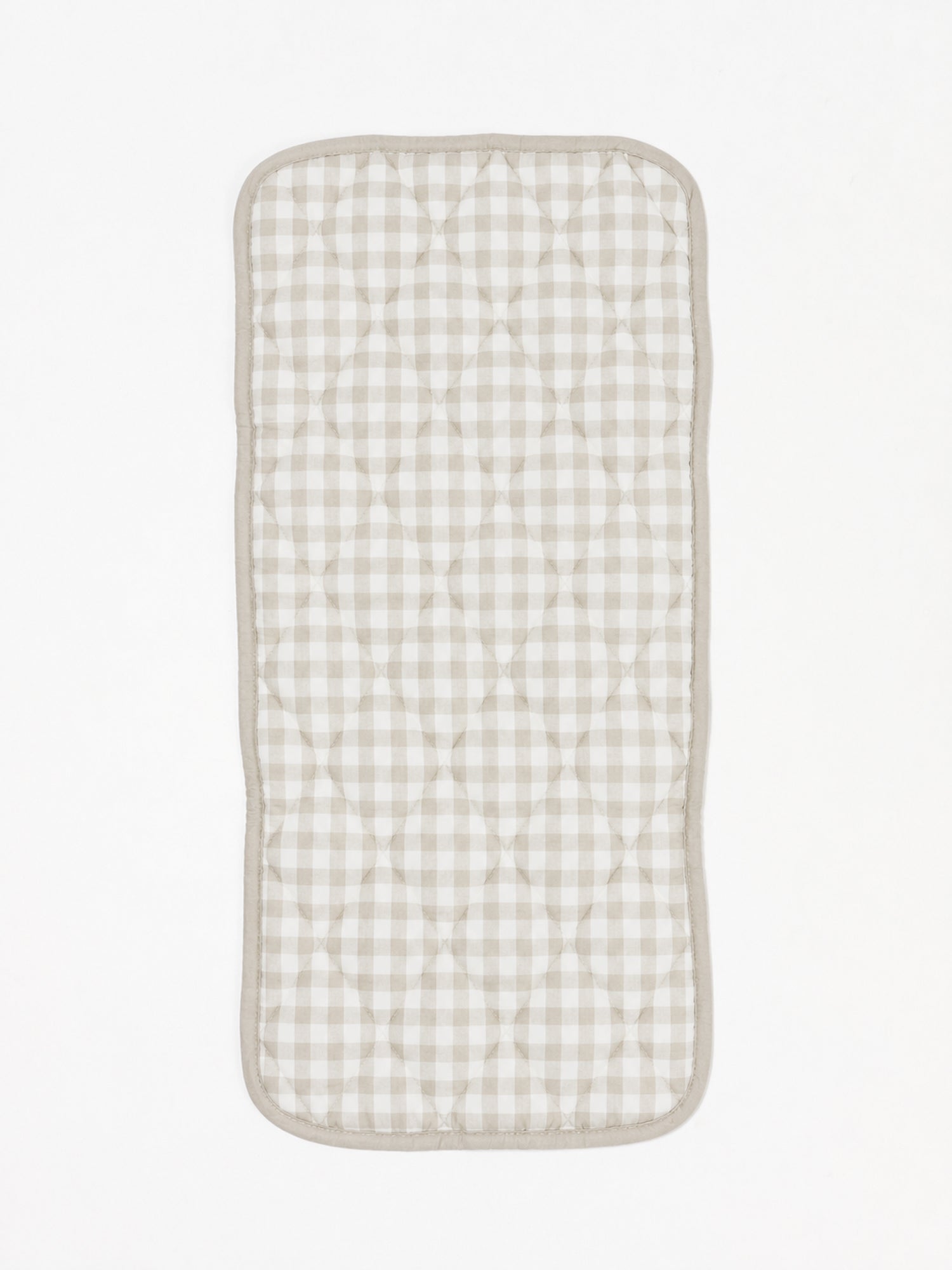 Linen Bassinet Liner - Dove Grey Gingham