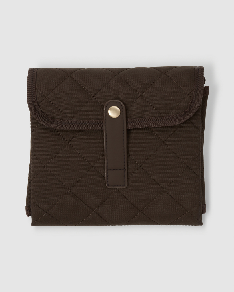 Portable brown change mat for babies