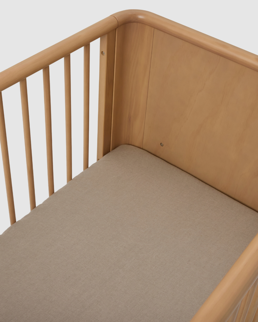 Natural Linen Cot Sheet