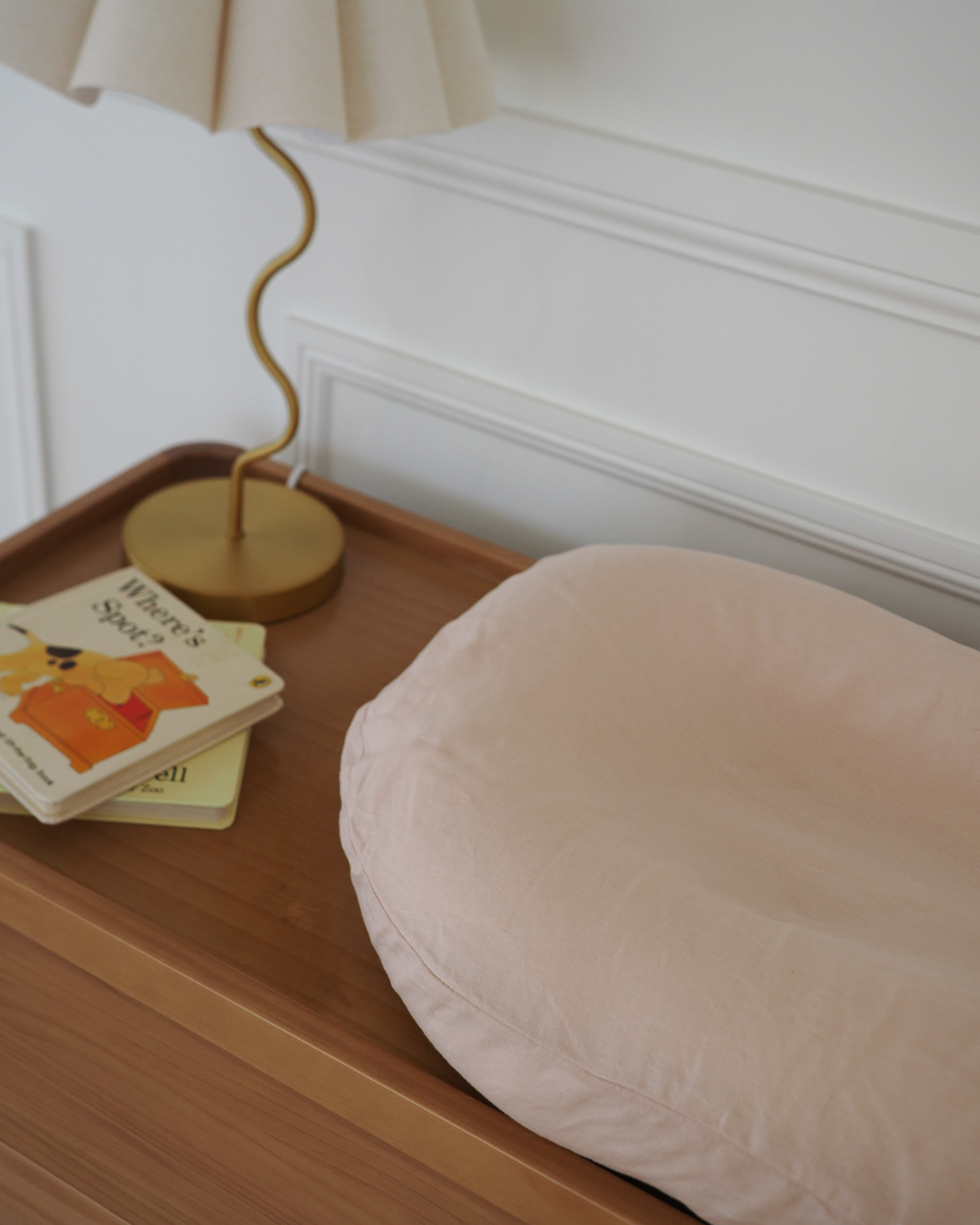 Baby lounger with removable, washable cover