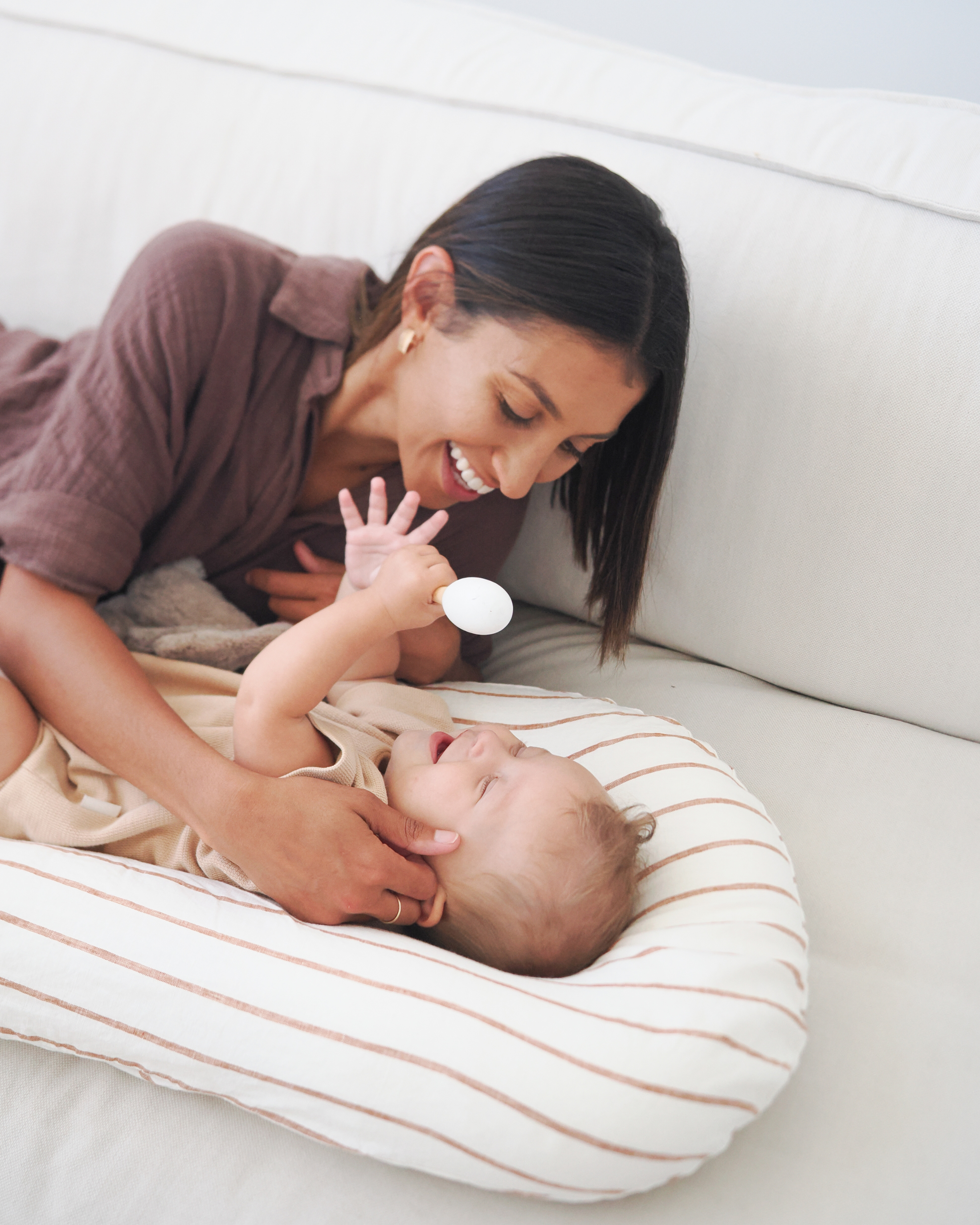 Breathable infant lounger for home or travel