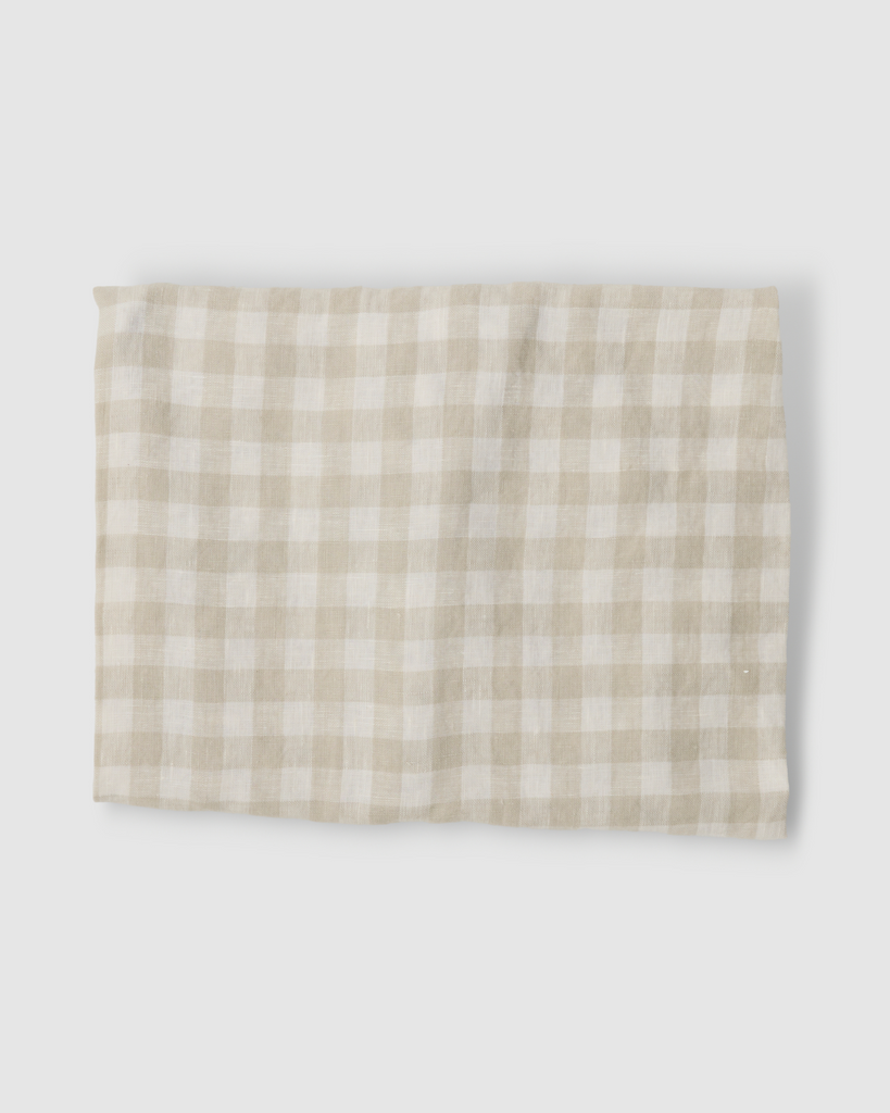 Sable Bebe Lounger Cover Dove Grey Gingham