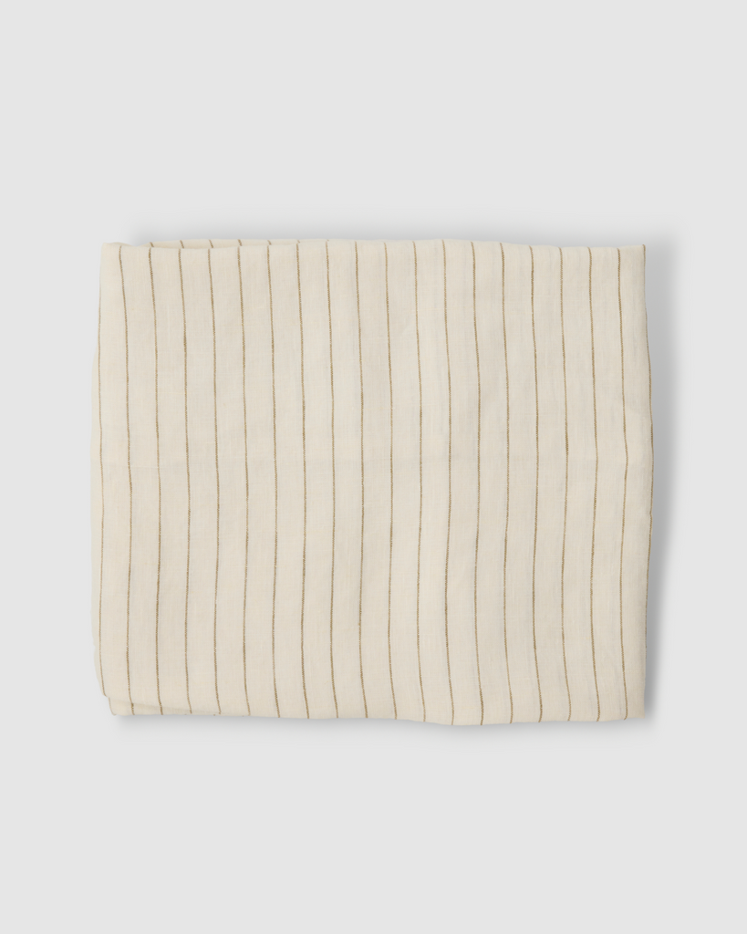 Sable Bebe Lounger Cover Olive Pencil Striped