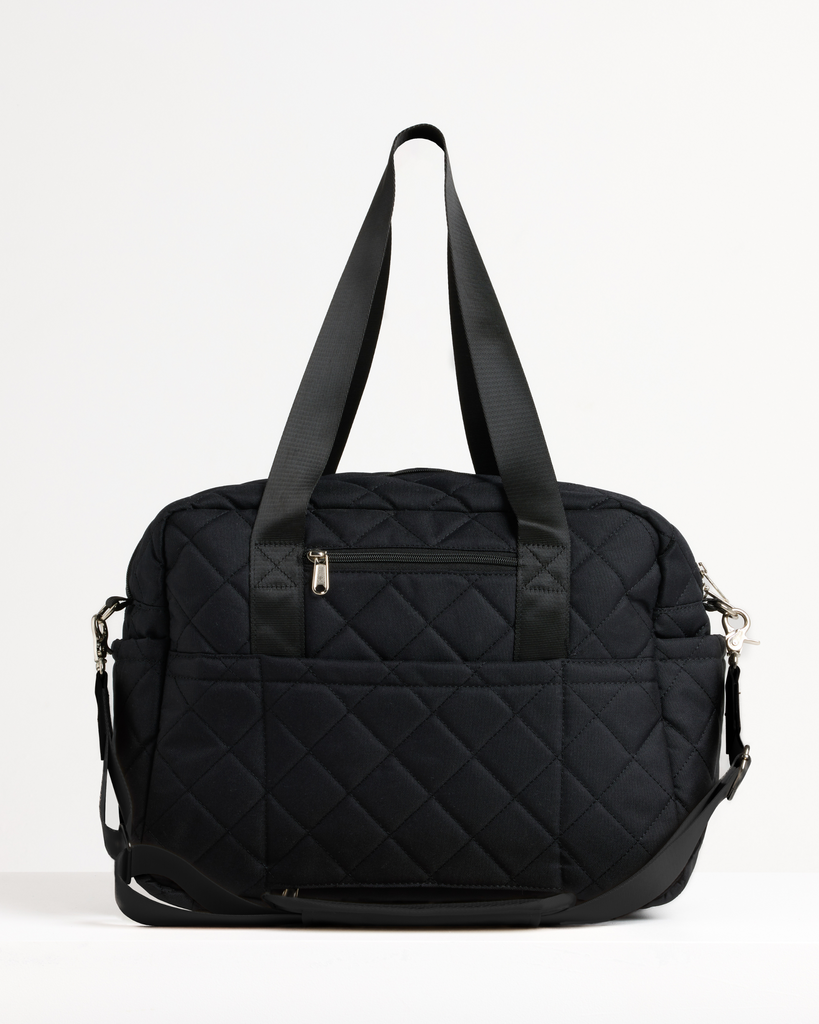 Spacious Black Nappy Bag